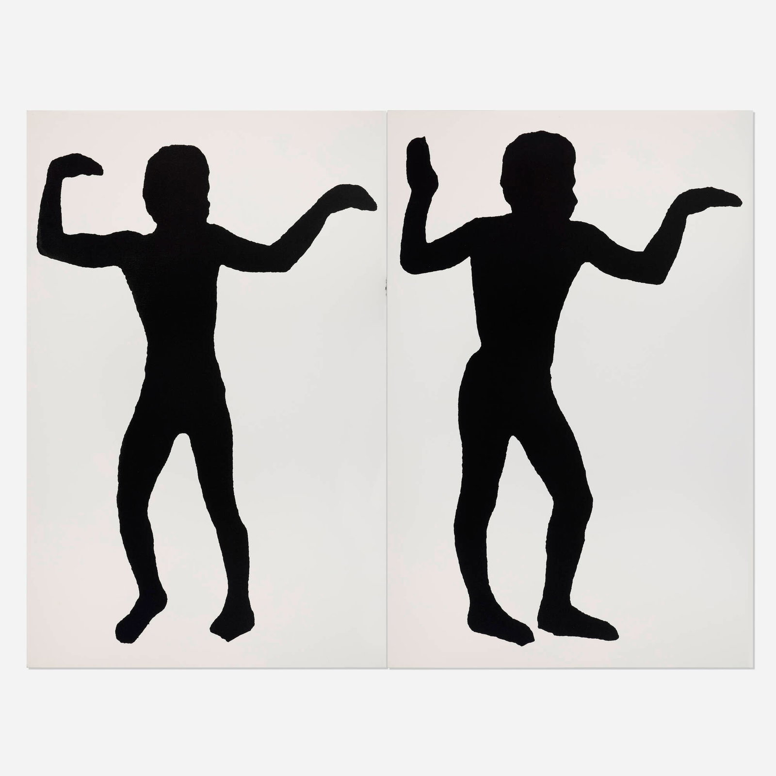Joe Bradley, Untitled (Human Form) (diptych) (1 of 4)