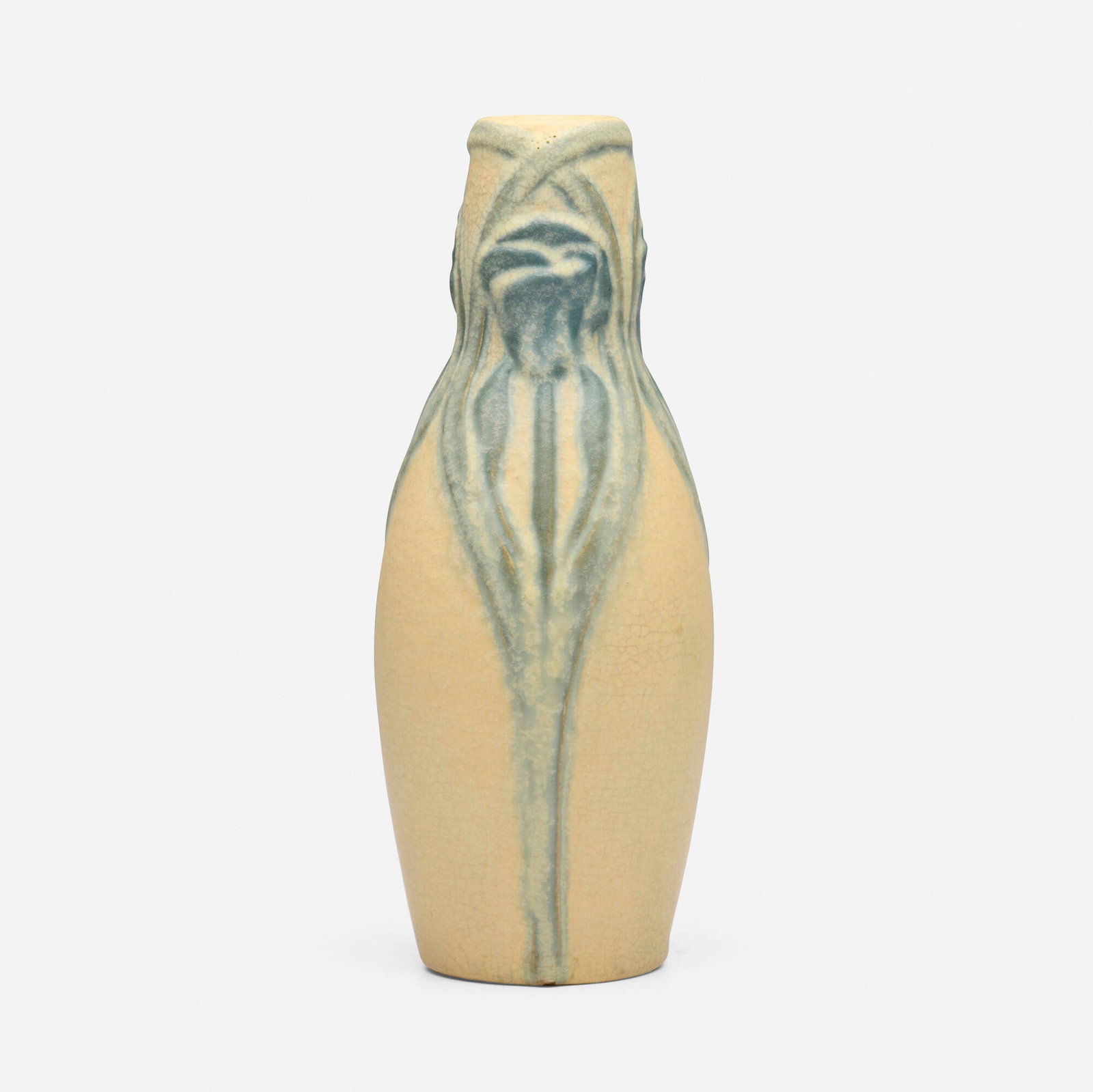 Artus Van Briggle for Van Briggle Pottery, Early vase with irises (1 of 4)