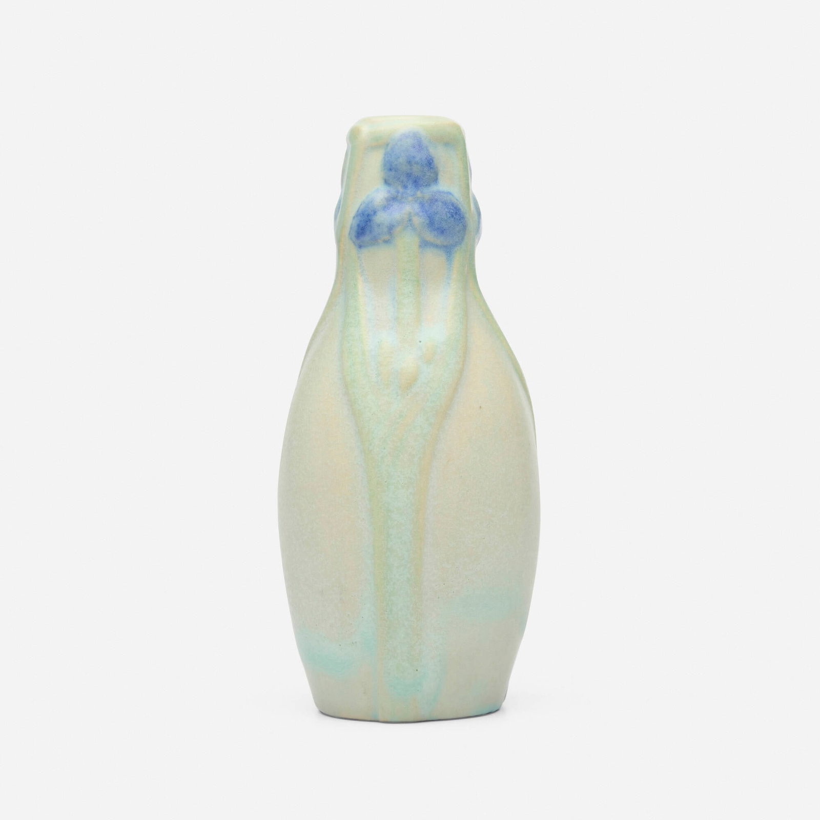 Artus Van Briggle for Van Briggle Pottery, Early vase with spiderwort (1 of 4)