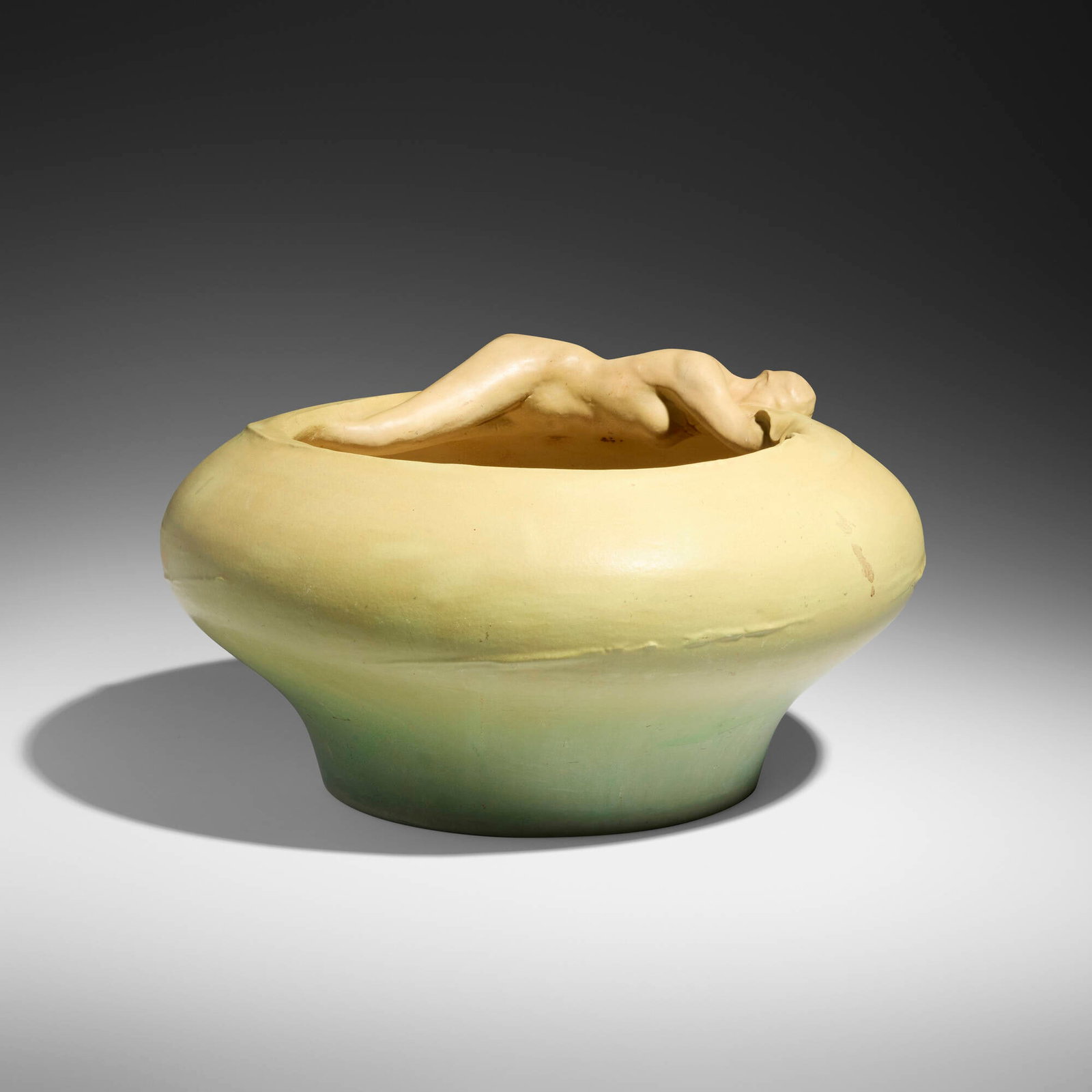 Anna Marie Valentien for Valentien Pottery, Exceptional and Large vase with nude female figure (1 of 7)