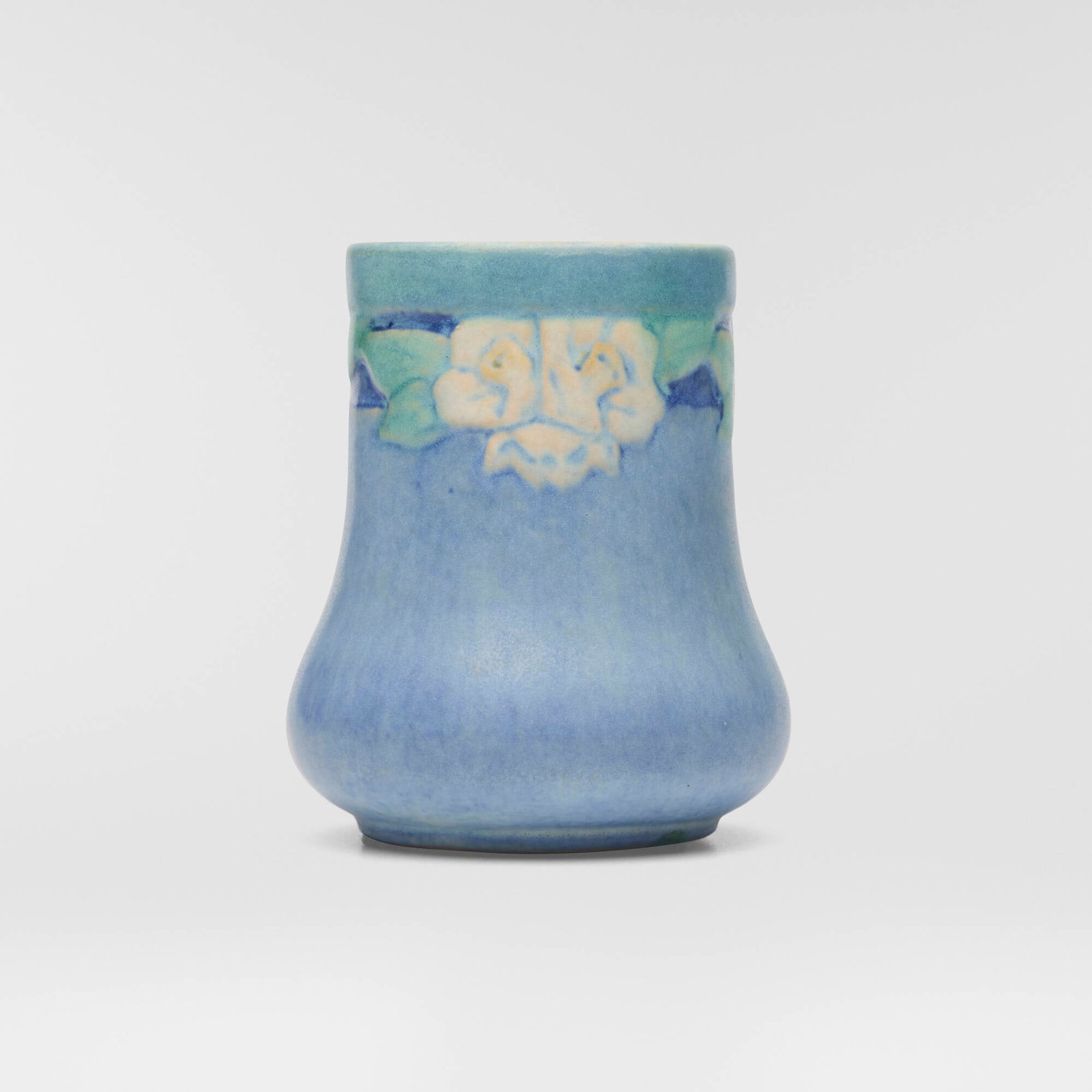 Anna Frances Simpson for Newcomb College Pottery, Vase with spiderwort (1 of 4)