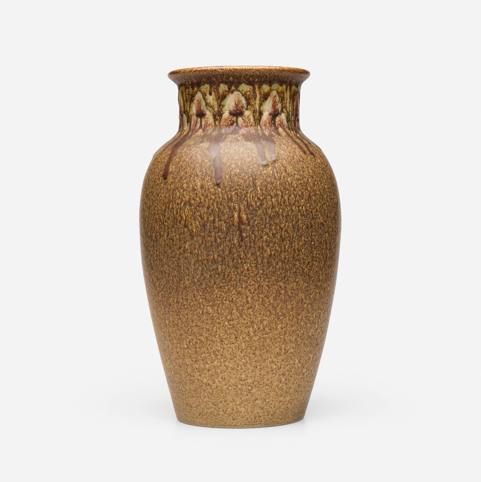 William E. Hentschel for Rookwood Pottery, Large Ombroso vase with stylized flowers (1 of 4)
