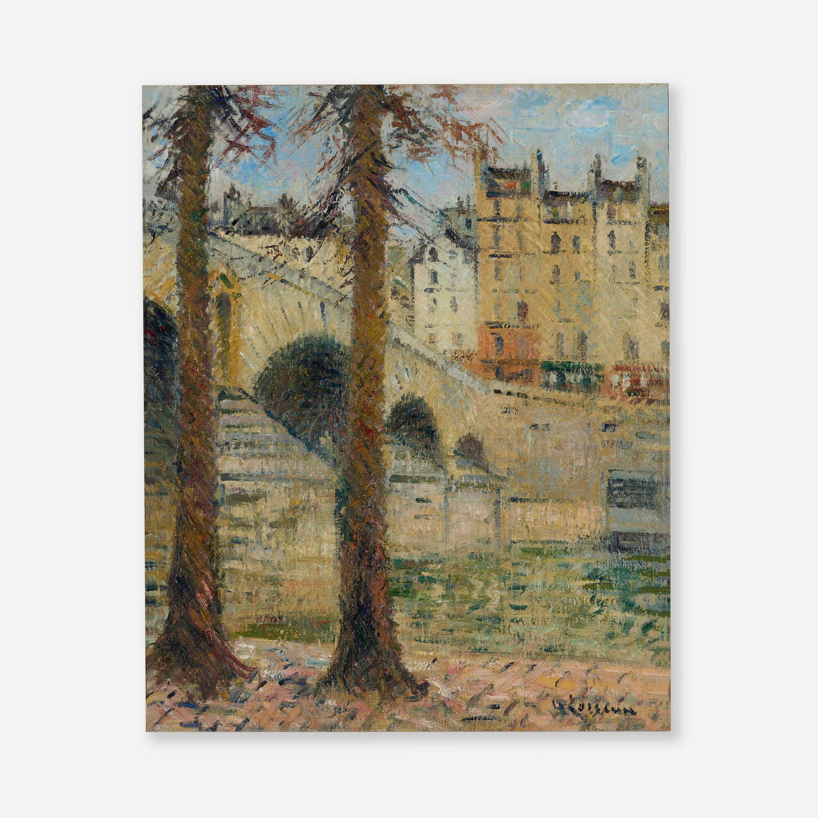 Gustave Loiseau, Le Pont-Marie: Gustave Loiseau Le Pont-Marie 1926 oil on canvas 29.5 h x 24 w in (75 x 61 cm) Signed to lower right 'G. Loiseau'. Provenance: Sotheby's, New York, Im