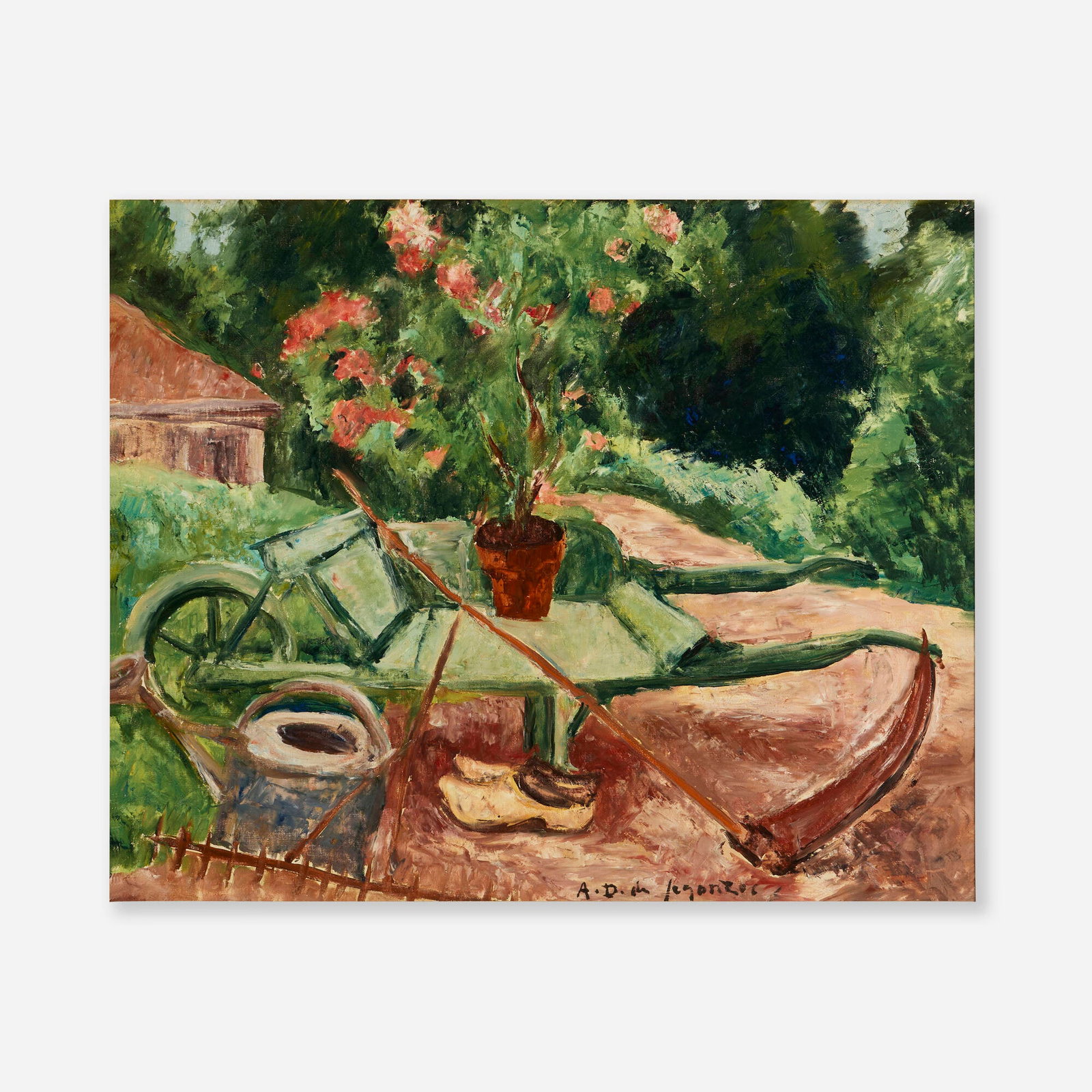 Andre Dunoyer de Segonzac, La brouette: Andre Dunoyer de Segonzac La brouette 1934 oil on canvas 25.875 h x 32 w in (66 x 81 cm) Signed to lower edge 'A.D. de Segonzac'. Provenance: Sam Salz, Inc., N