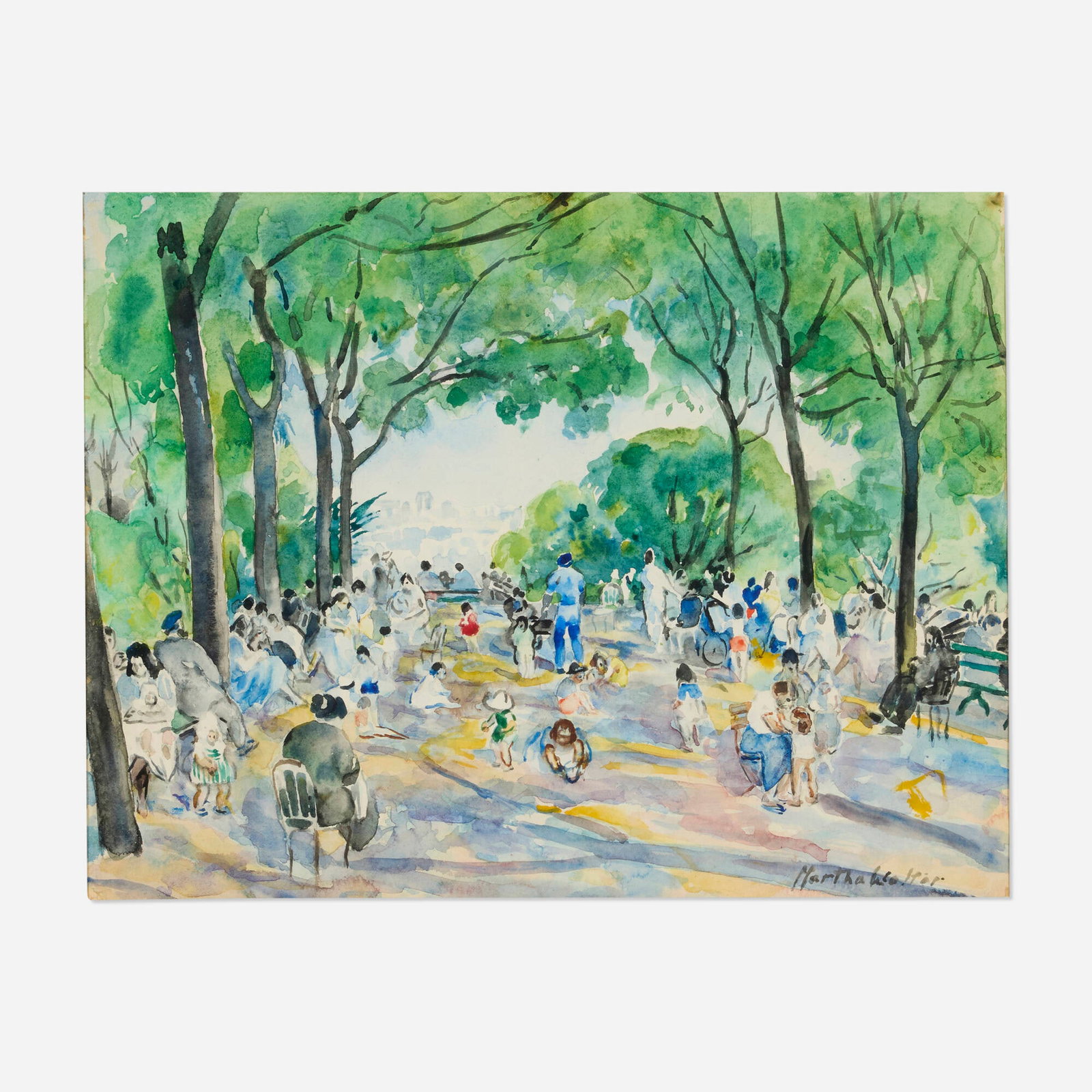 Martha Walter, Garden by Sacre Coeur Overlooking Paris (1 of 4)