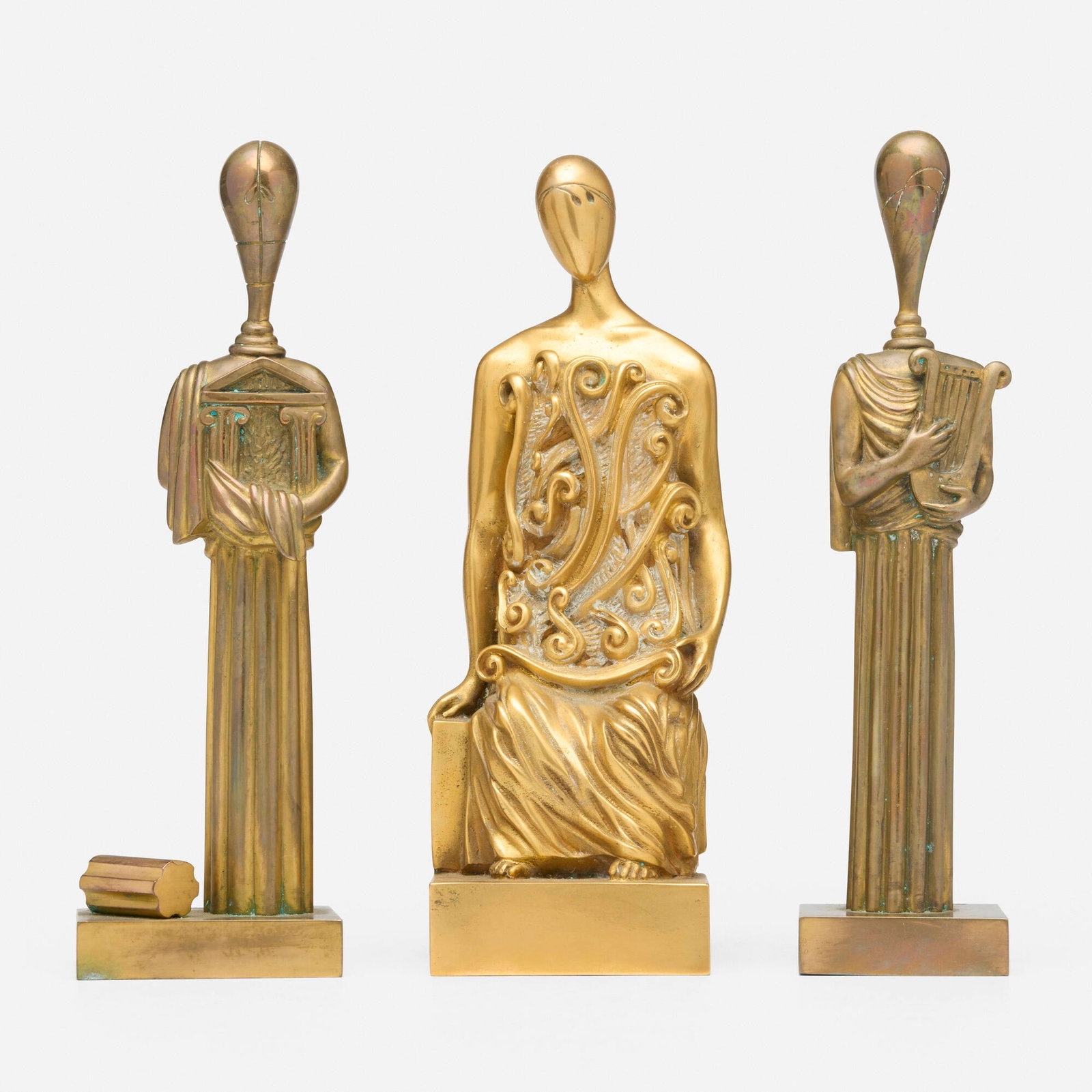 Giorgio de Chirico, L'archeologo; La musa della musica; La musa dell'architettura (three works) (1 of 7)