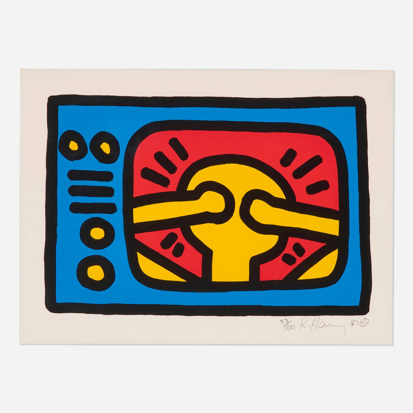 Keith Haring, Untitled (Plate 3) (1 of 3)