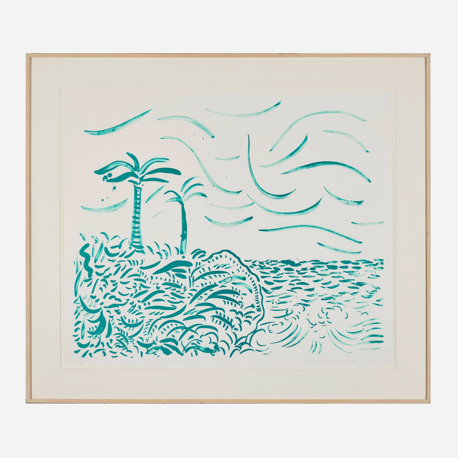 David Hockney, Green Bora Bora - 2