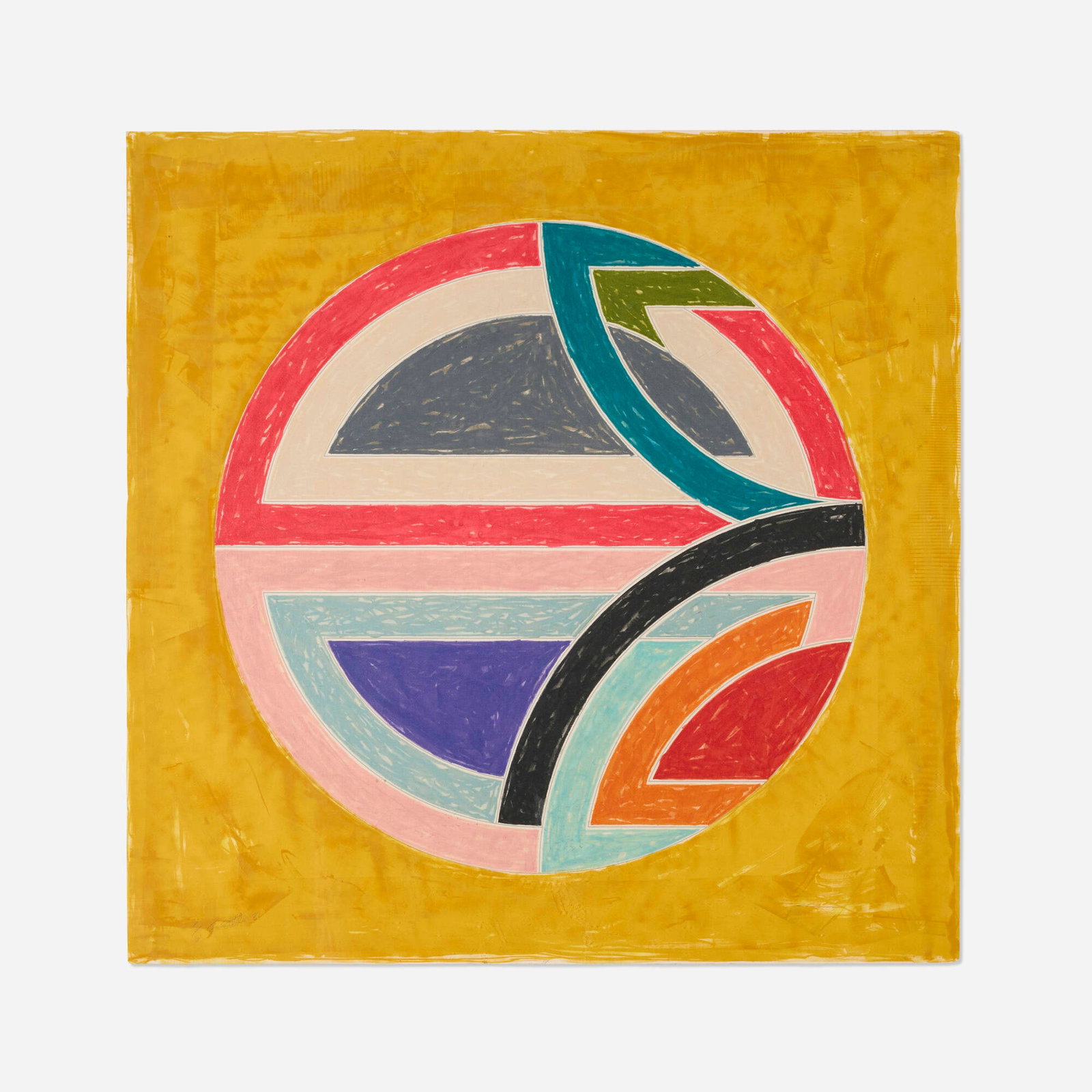 Frank Stella, Sinjerli Variation Squared with Colored Ground Ia (1 of 3)