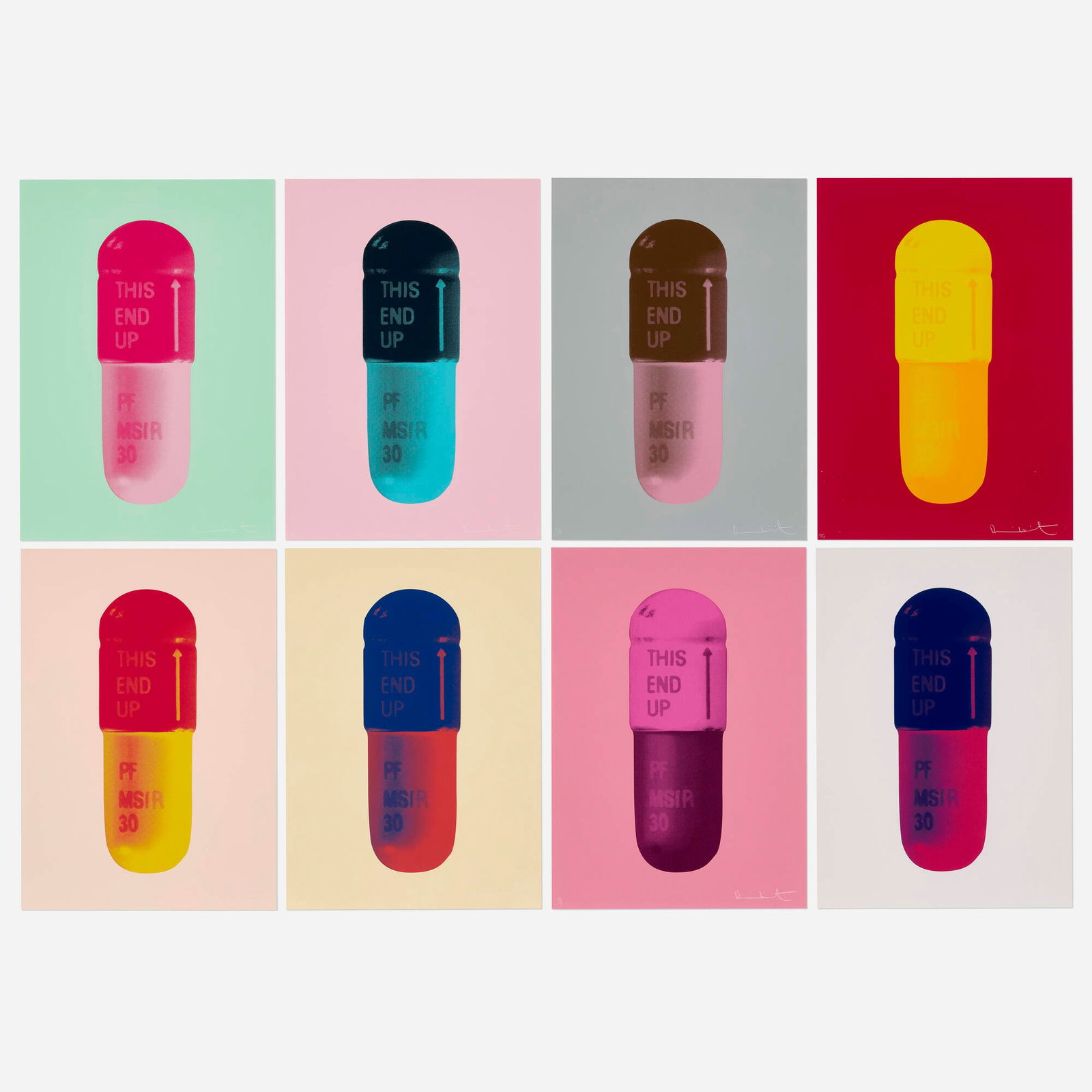 Damien Hirst, Eight works from The Cure series (1 of 3)
