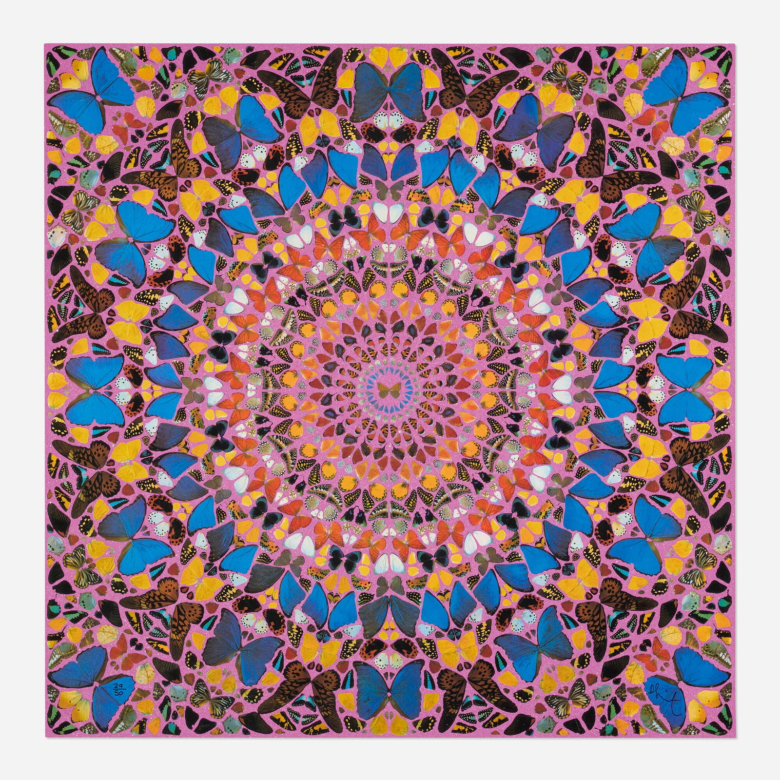 Damien Hirst, Cathedral Print, Palais Des Papes: Damien Hirst Cathedral Print, Palais Des Papes 2007 screenprint in colors with glazes and diamond dust 47.25 h x 47.25 w in (120 x 120 cm) Signed and numbered to lower edge '29/50 Damien H