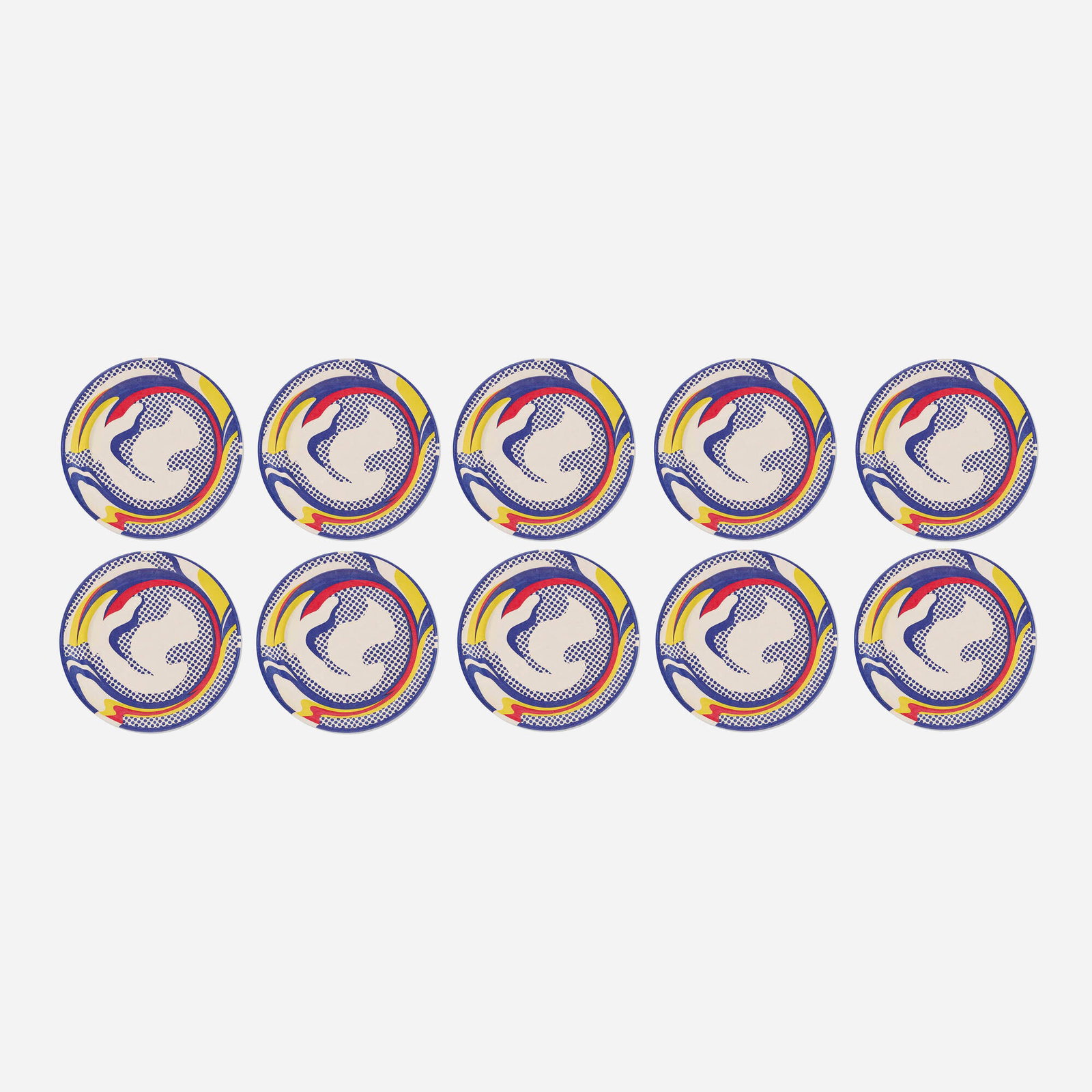 Roy Lichtenstein, Paper plates (ten works) (1 of 3)