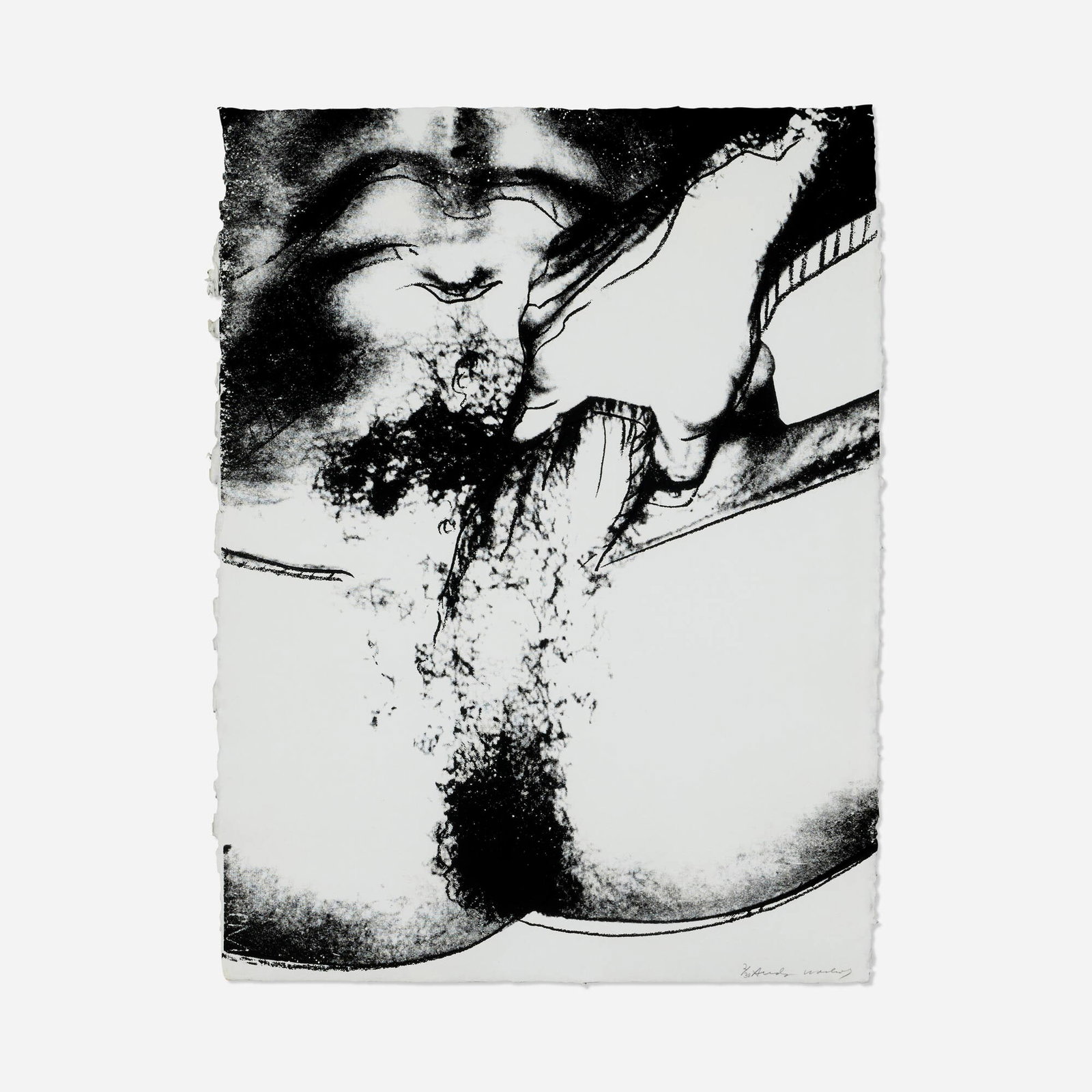 Andy Warhol, Untitled (from the Sex Parts series): Andy Warhol Untitled (from the Sex Parts series) 1978 screenprint on HMP 31.375 h x 23.125 w in (80 x 59 cm) Signed and numbered to lower right '2/30 Andy Warhol'. This work is number 2