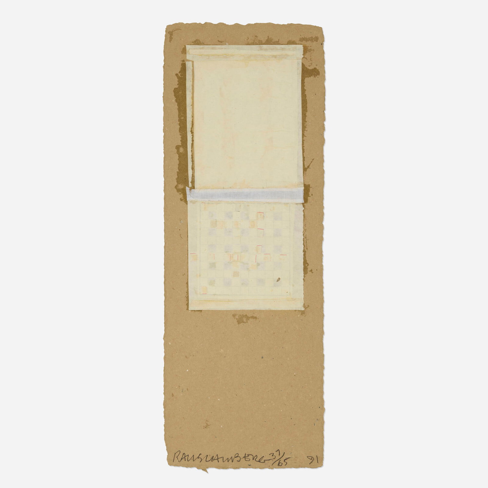 Robert Rauschenberg, Untitled (from the Shirtboards, Morocco, Italy '52 portfolio) (1 of 2)