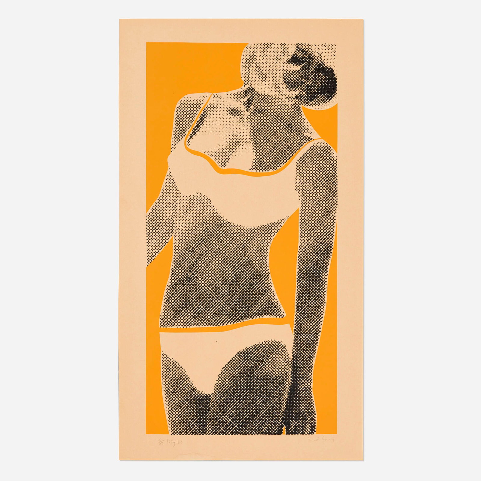 Gerald Laing, Tracy (from the Baby, Baby Wild Things portfolio): Gerald Laing Tracy (from the Baby, Baby Wild Things portfolio) 1968 screenprint in colors image: 30 h x 15 w in (76 x 38 cm) sheet: 34 h x 19 w in (86 x 48 cm) Signed, titled, dated, and numbered to