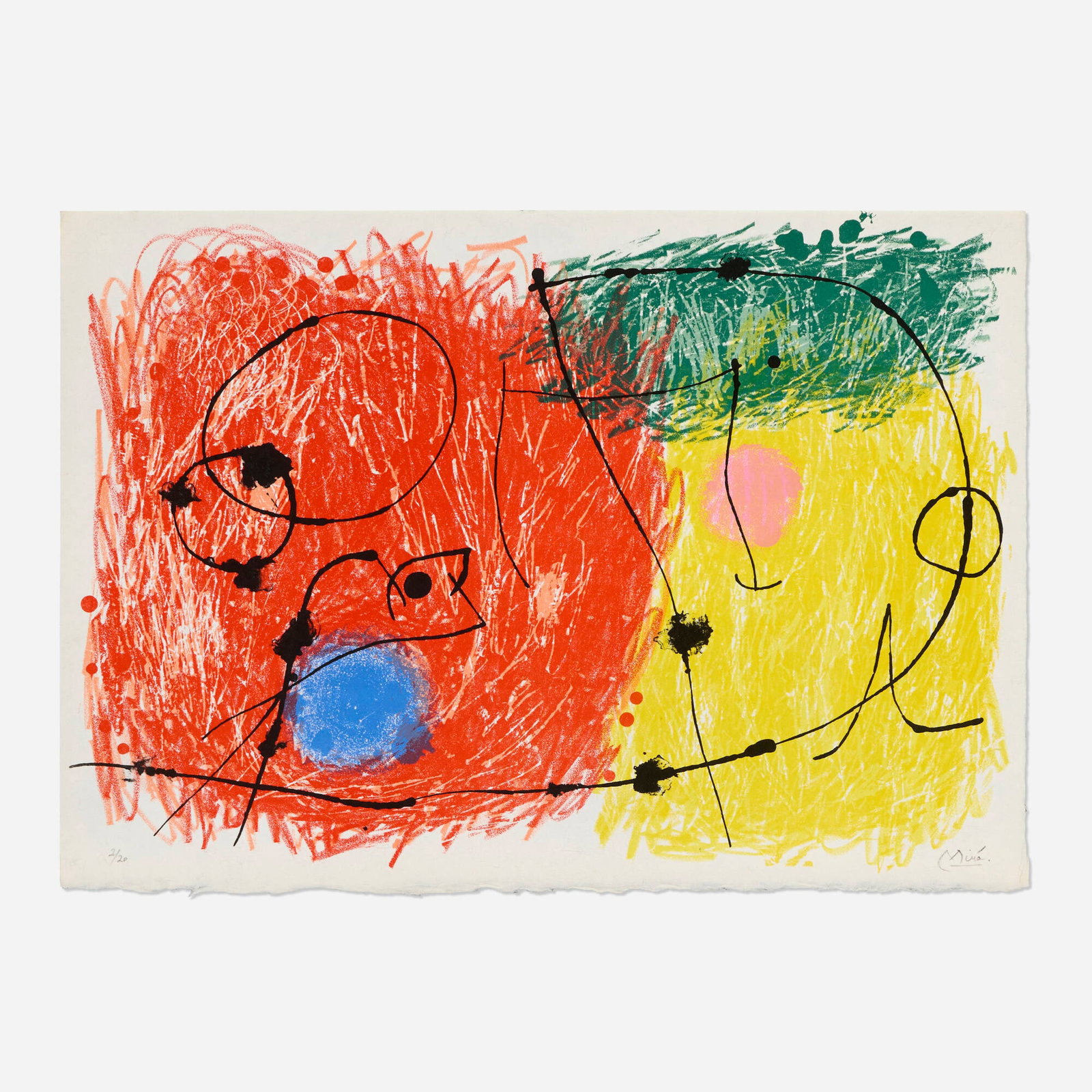Joan Miro, Untitled (from Le lezard aux plumes d'or series) (1 of 2)
