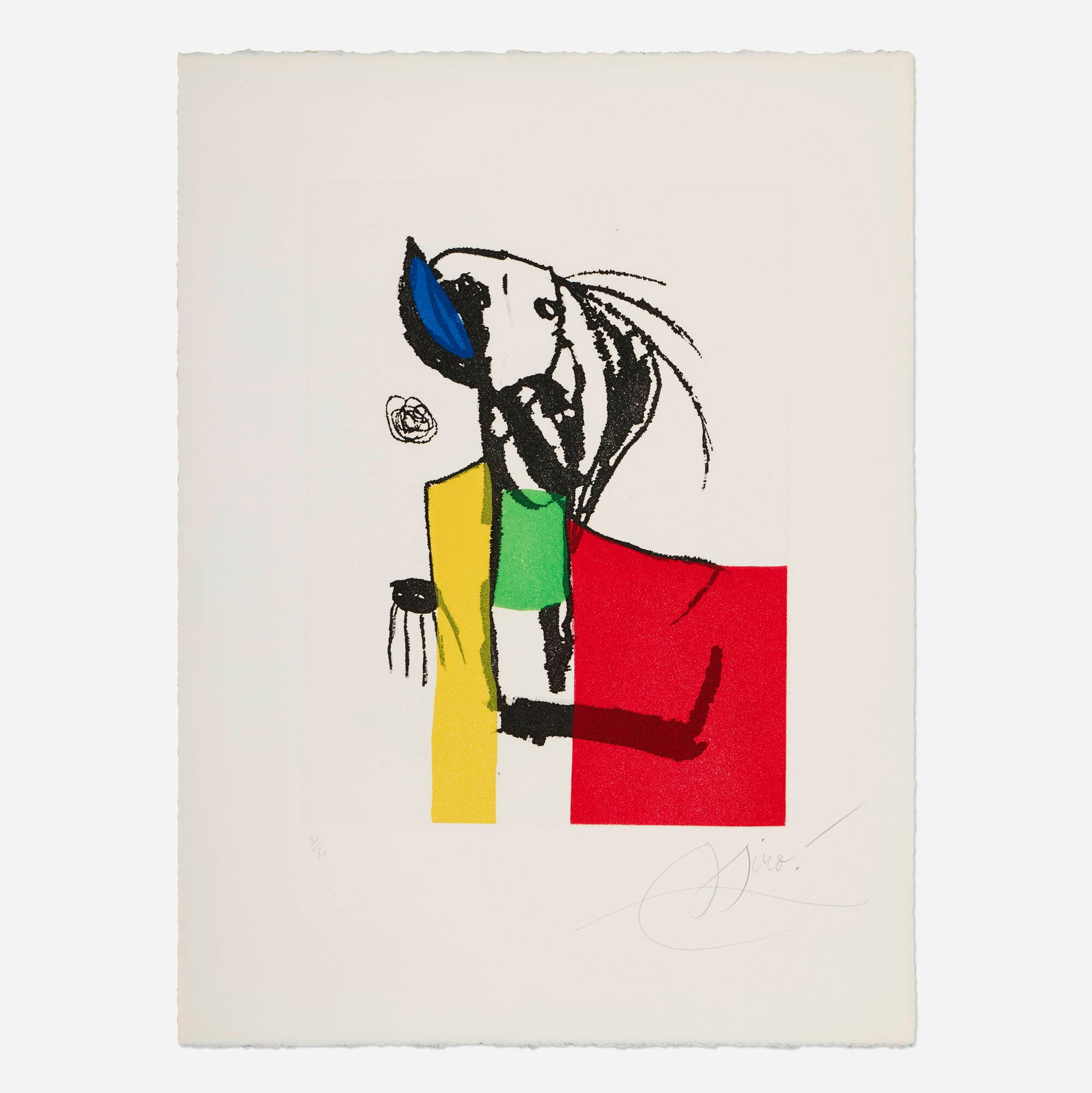 Joan Miro, Chanteur des rues IV (1 of 2)