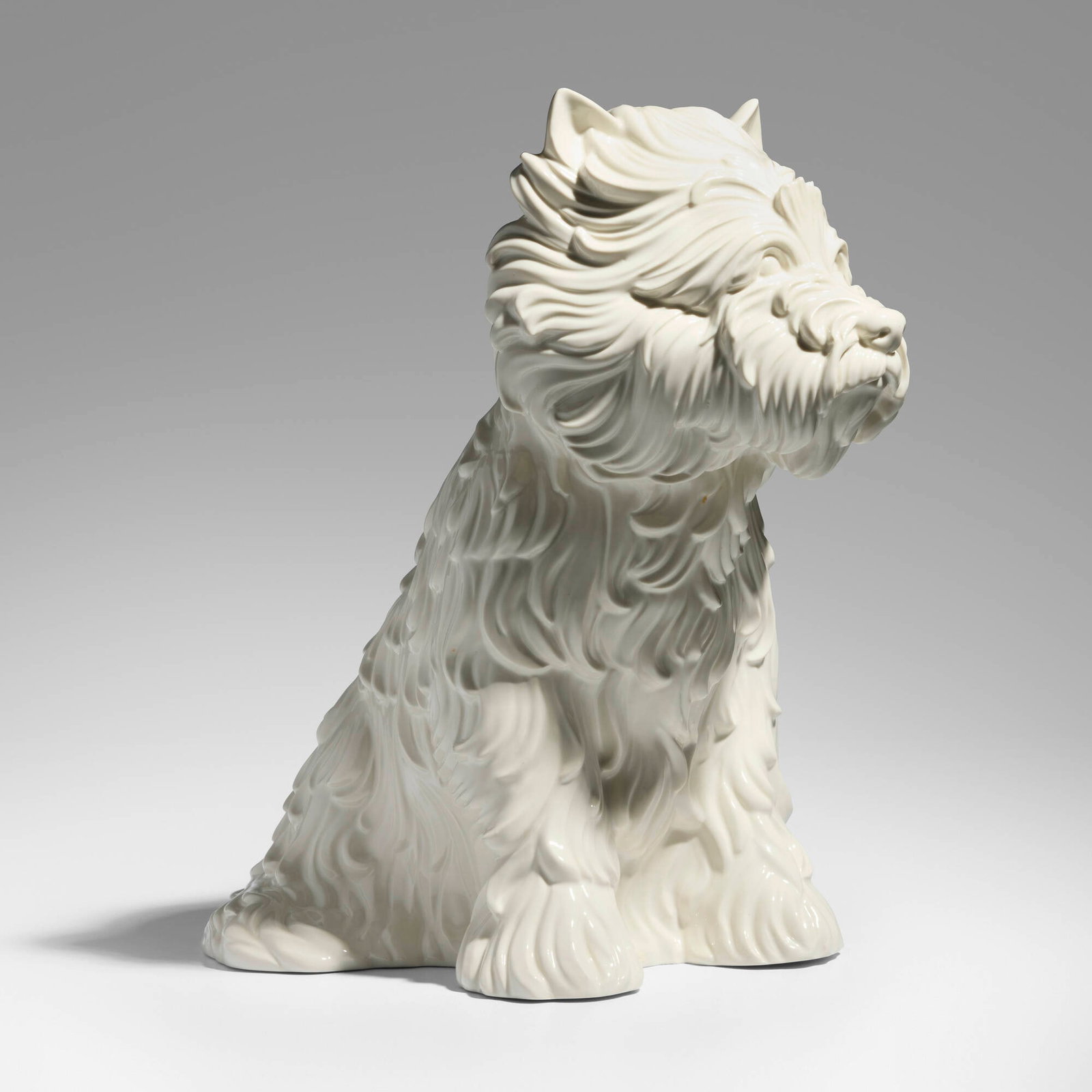 Jeff Koons, Puppy (Vase): Jeff Koons Puppy (Vase) 1998 glazed porcelain 17.5 h x 17.5 w x 11 d in (44 x 44 x 28 cm) Signed, dated and numbered to base 'Jeff Koons '98 245/3000'. Incised manufacturer's mark to