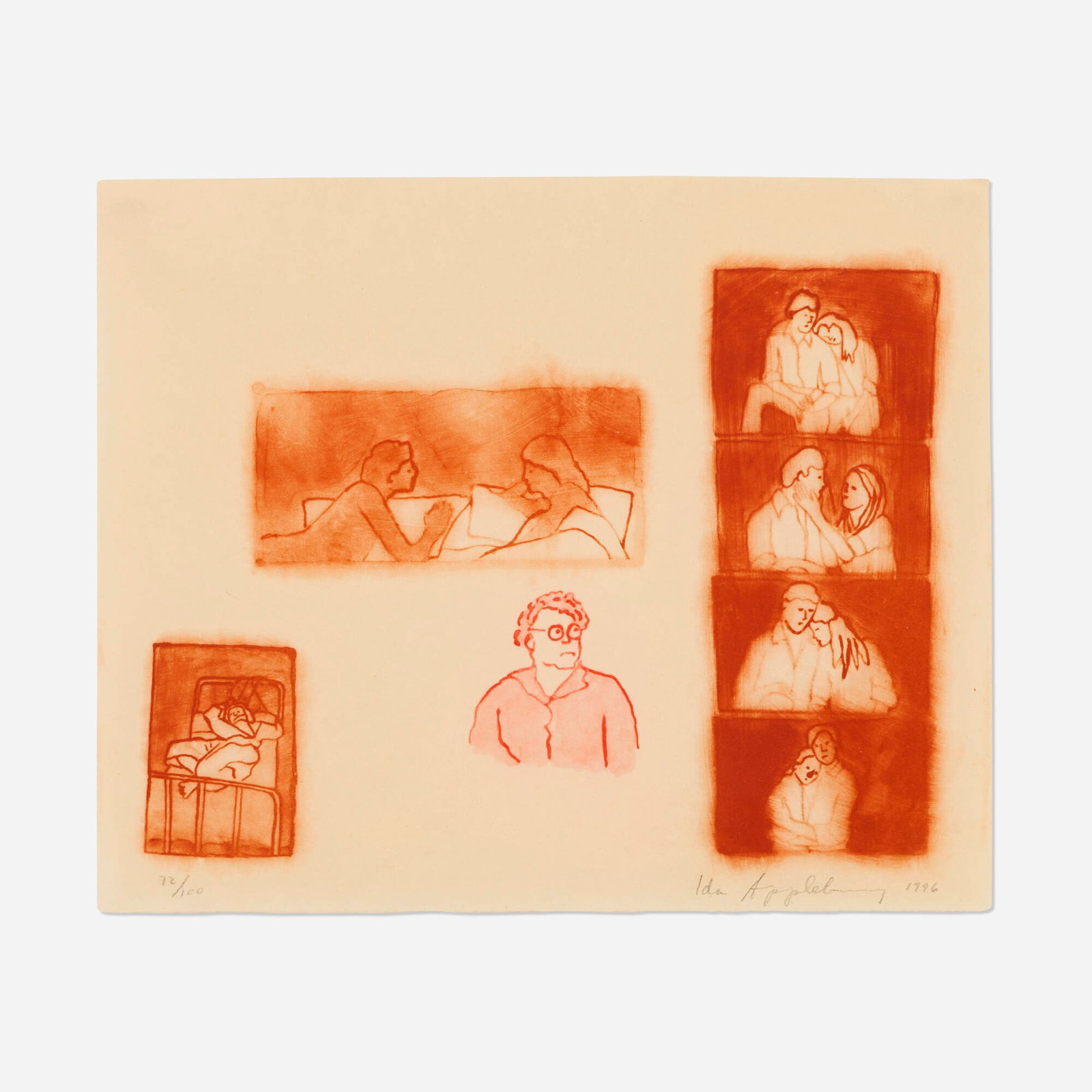 Ida Applebroog, Yes, You Can: Ida Applebroog Yes, You Can 1996 photogravure on Okawara 14.125 h x 16.75 w in (36 x 43 cm) Signed, dated, and numbered to lower edge '72/100 Ida Applebroog 1996'. This work is number 72