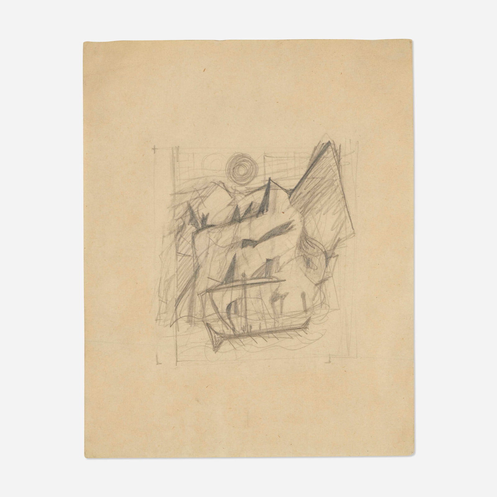 Willem de Kooning, Tutorial sketcher Homer: Willem de Kooning Tutorial sketcher Homer 1944 graphite on paper 9.875 h x 8.875 w in (25 x 23 cm) Provenance: Elaine de Kooning | Thence by descent | Christie's, New York, Open House, 30 June