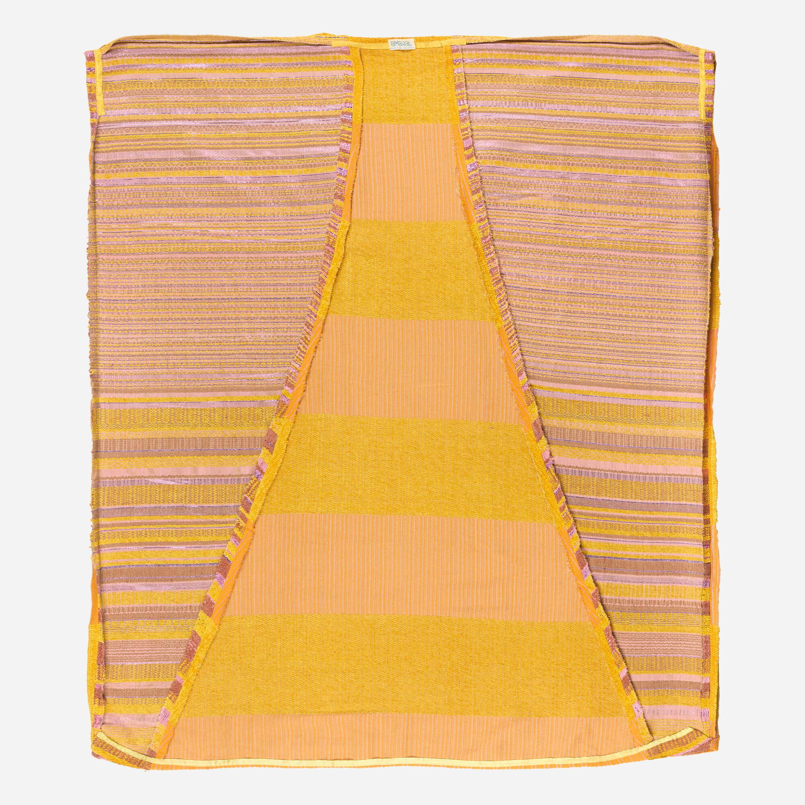 Olga de Amaral, Irene No. 103 (Manta guajira): Olga de Amaral Irene No. 103 (Manta guajira) c. 1960-70 handwoven textile 56.75 h x 48 w x 0.75 d in (144 x 122 x 2 cm) Artist's tag to verso. Provenance: Casa Amaral, Bogota | Thence by descent