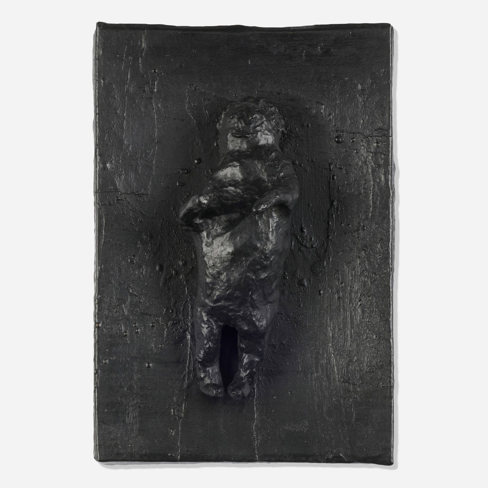 Donald Baechler, Reclining Figure #1: Donald Baechler Reclining Figure #1 1990 patinated bronze 15.375 h x 10.375 w x 5 d in (39 x 26 x 13 cm) Stamped signature, date, and number to lower edge 'D.B. 90 AP'. Incised inscription