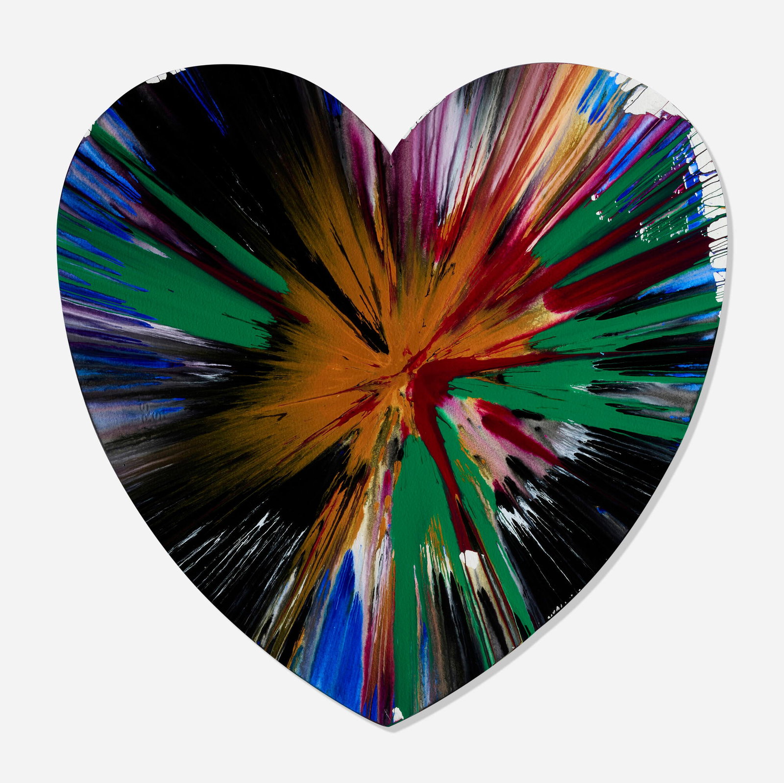 Damien Hirst, Heart Spin Painting (1 of 3)
