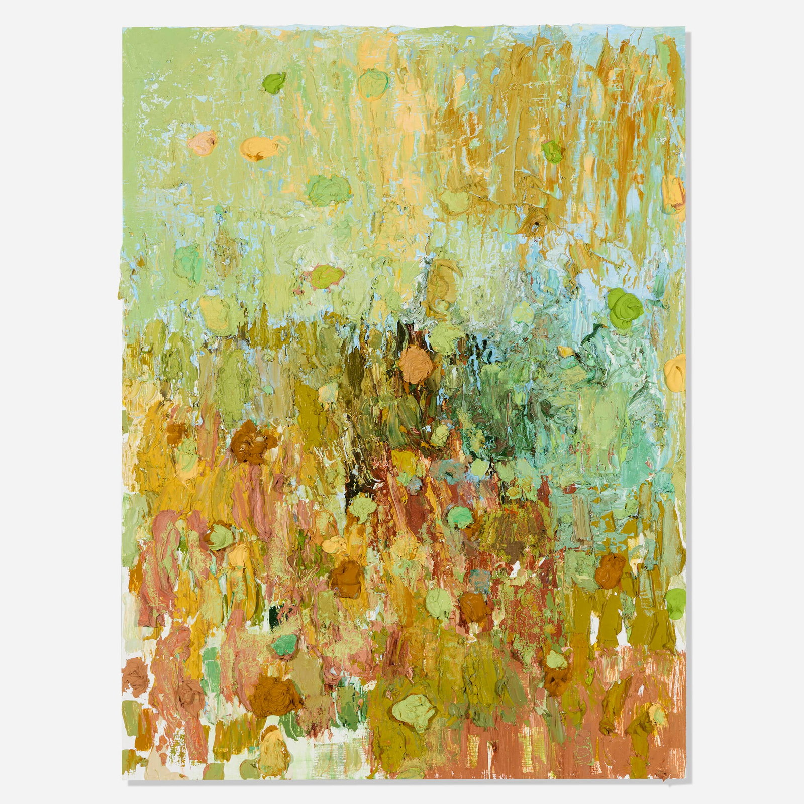 RJ Messineo, Untitled: RJ Messineo Untitled 2019 oil on panel 24 h x 18 w in (61 x 46 cm) Signed, illegibly titled, and dated to verso 'RJ Messineo 2019'. This work will ship from Lamber