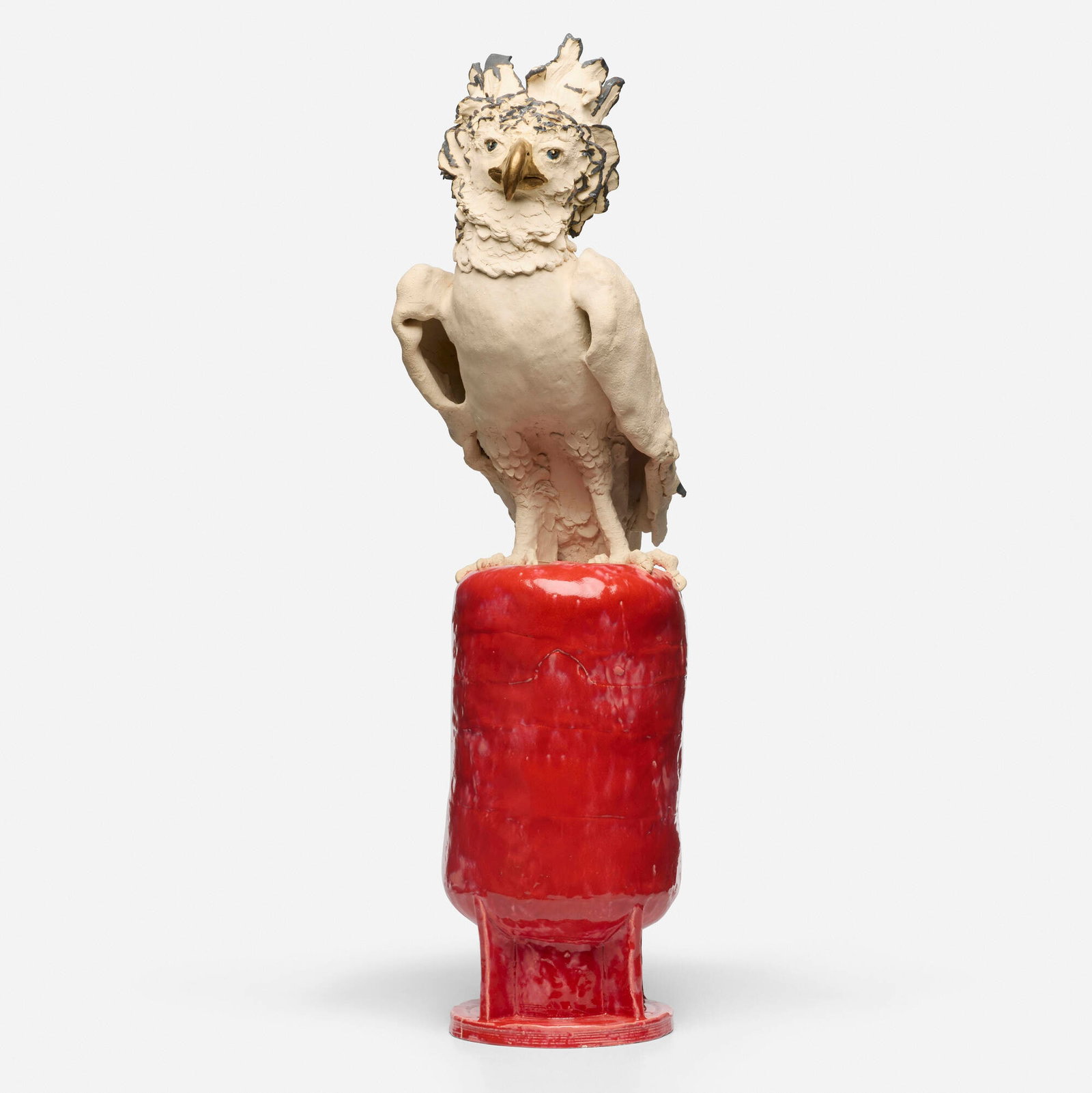 Benedetto Pietromarchi, Anini: Benedetto Pietromarchi Anini glazed terracotta 39 h x 10.625 w x 16.625 d in (99 x 27 x 42 cm) Provenance: Josh Lilley Gallery, London | Private Collection This work will ship from Lambertville, New