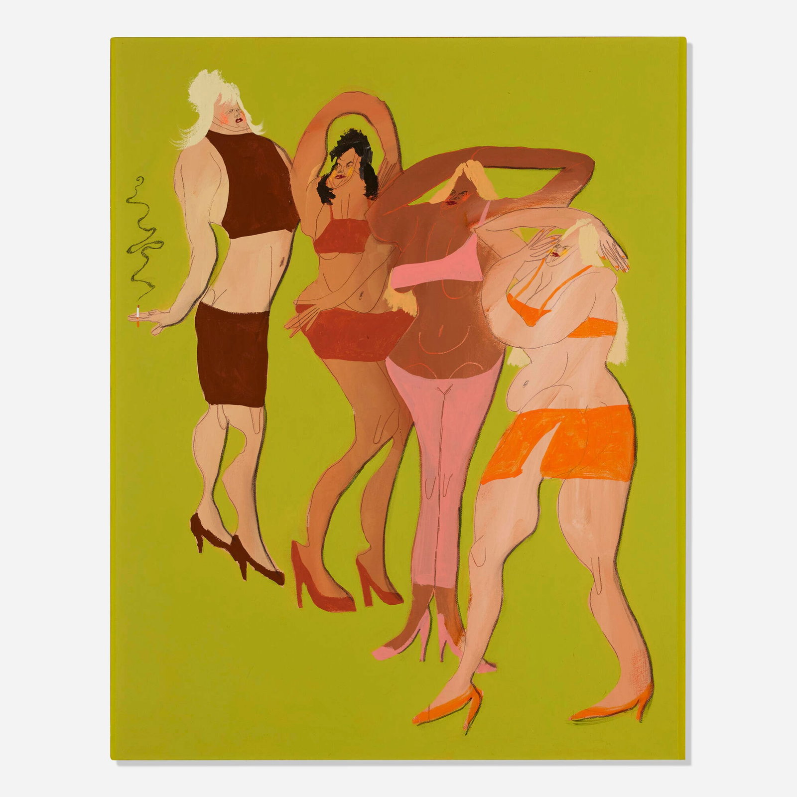 Kevin Sabo, (Saturn) Return to Sender: Kevin Sabo (Saturn) Return to Sender 2022 acrylic on canvas in artist's frame 31 h x 25 w in (79 x 63 cm) Signed and dated to verso 'Sabo 2022'. Provenance: Acquired directly from the