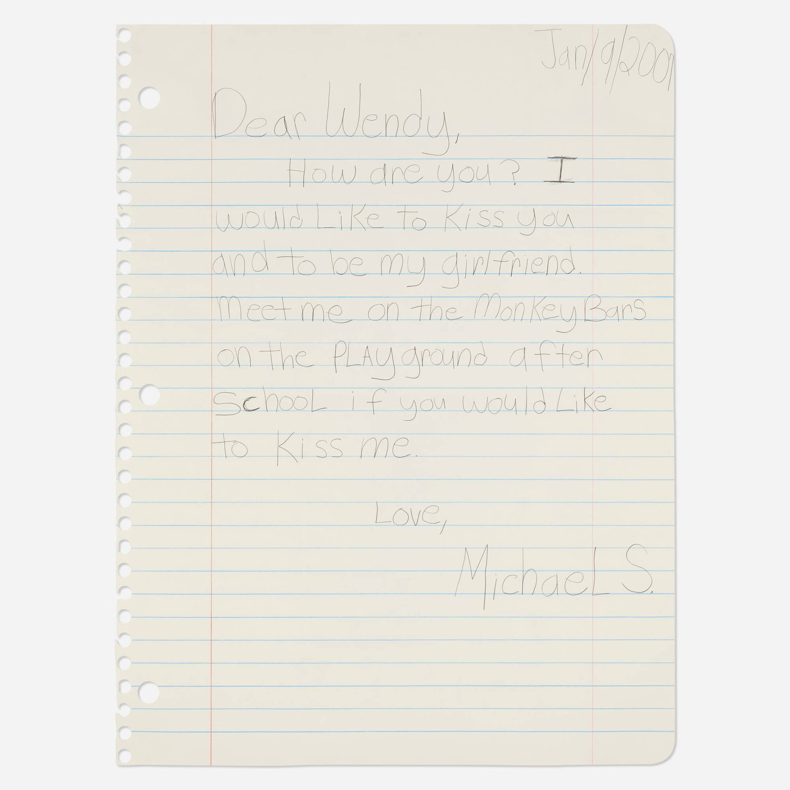 Michael Scoggins, Dear Wendy II: Michael Scoggins Dear Wendy II 2007 graphite and Prismacolor colored pencil on paper 67 h x 51 w in (170 x 130 cm) Signed to lower right 'MichaeL S.'. Provenance: Diana Lowenstein Fine Arts, Miami |