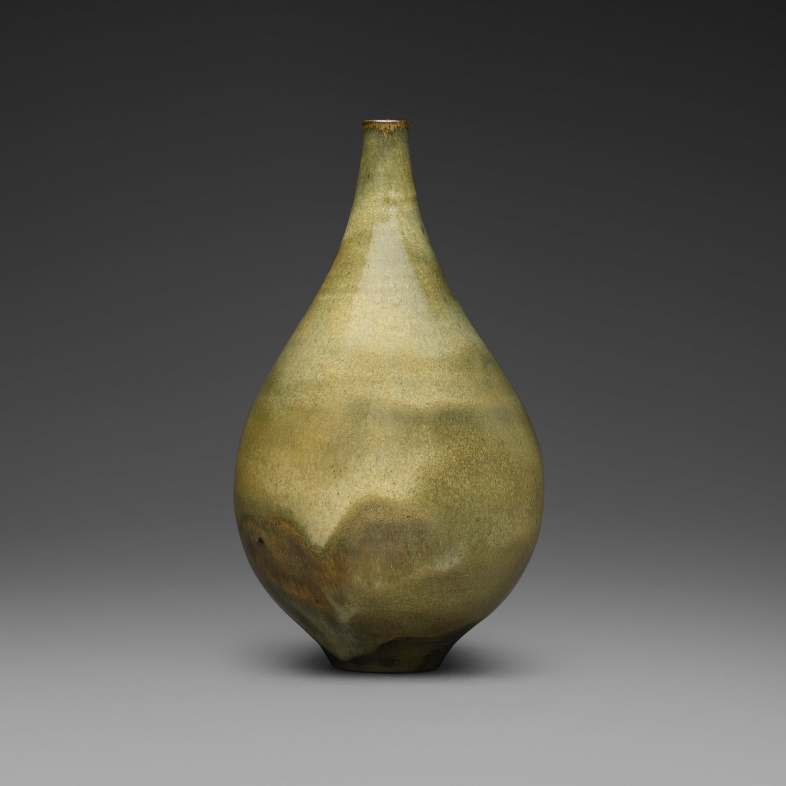 Gertrud and Otto Natzler, Teardrop bottle (1 of 5)