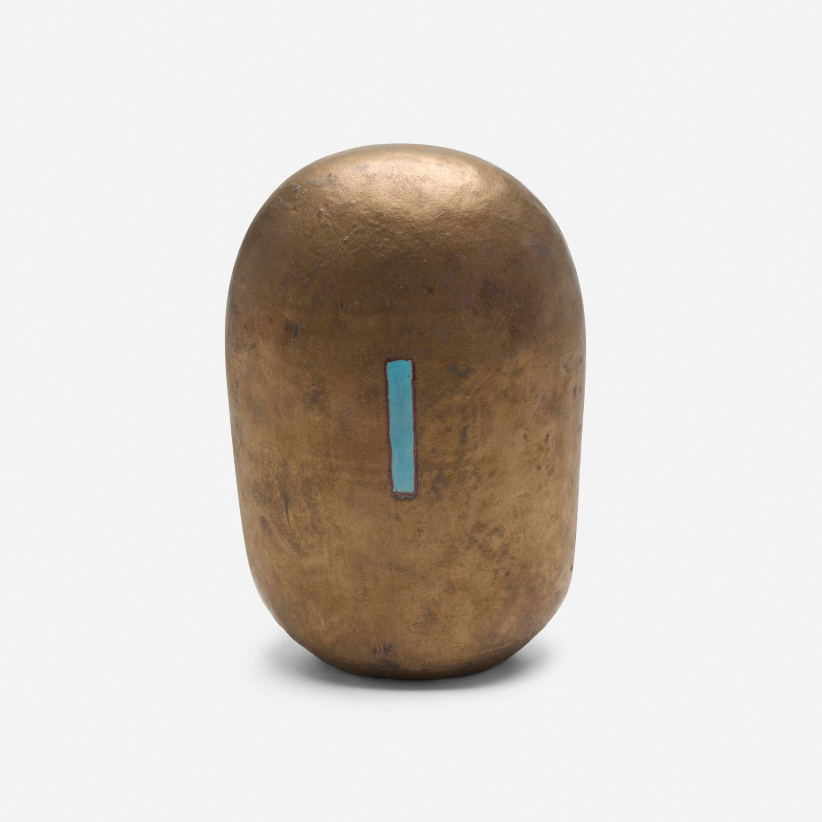 Jun Kaneko, Untitled (Dango): Jun Kaneko Untitled (Dango) 1989 glazed stoneware 35.5 h x 24 w x 12 d in (90 x 61 x 30 cm) Incised signature and date to underside 'Kaneko 89' Provenance: Private Collection Literature: Jun Kaneko,