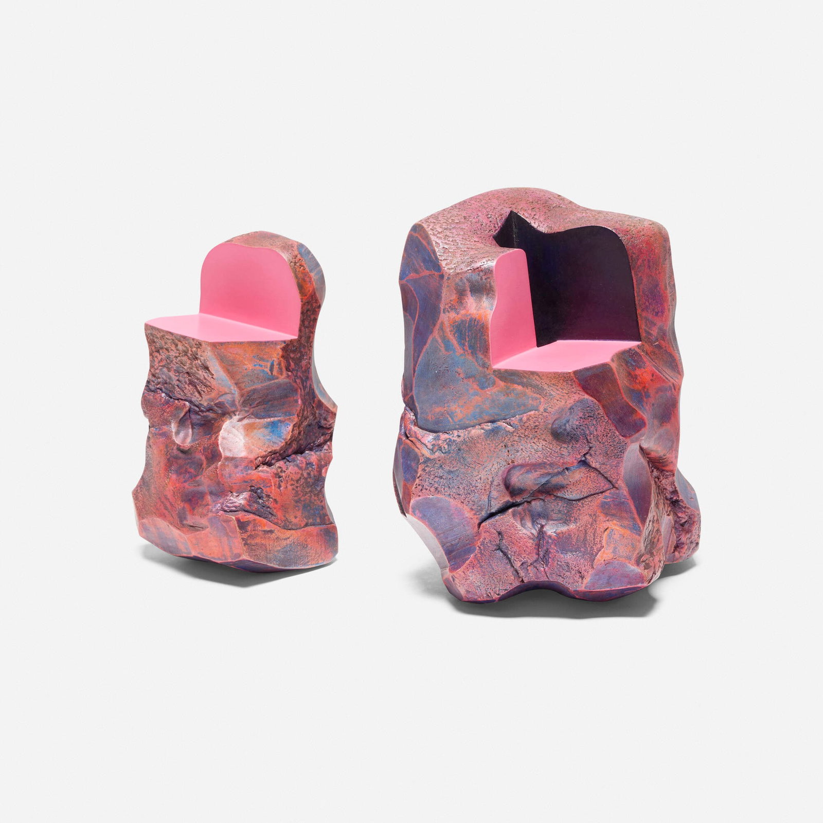 Ken Price, Variant: Ken Price Variant 1986 ceramic, fired and painted clay 7 h x 5 w x 5 d in (18 x 13 x 13 cm) 5.75 h x 3.75 w x 4 d in (15 x 10 x 10 cm) Provenance: The Artist | James Corcoran Gallery, Santa Monica |