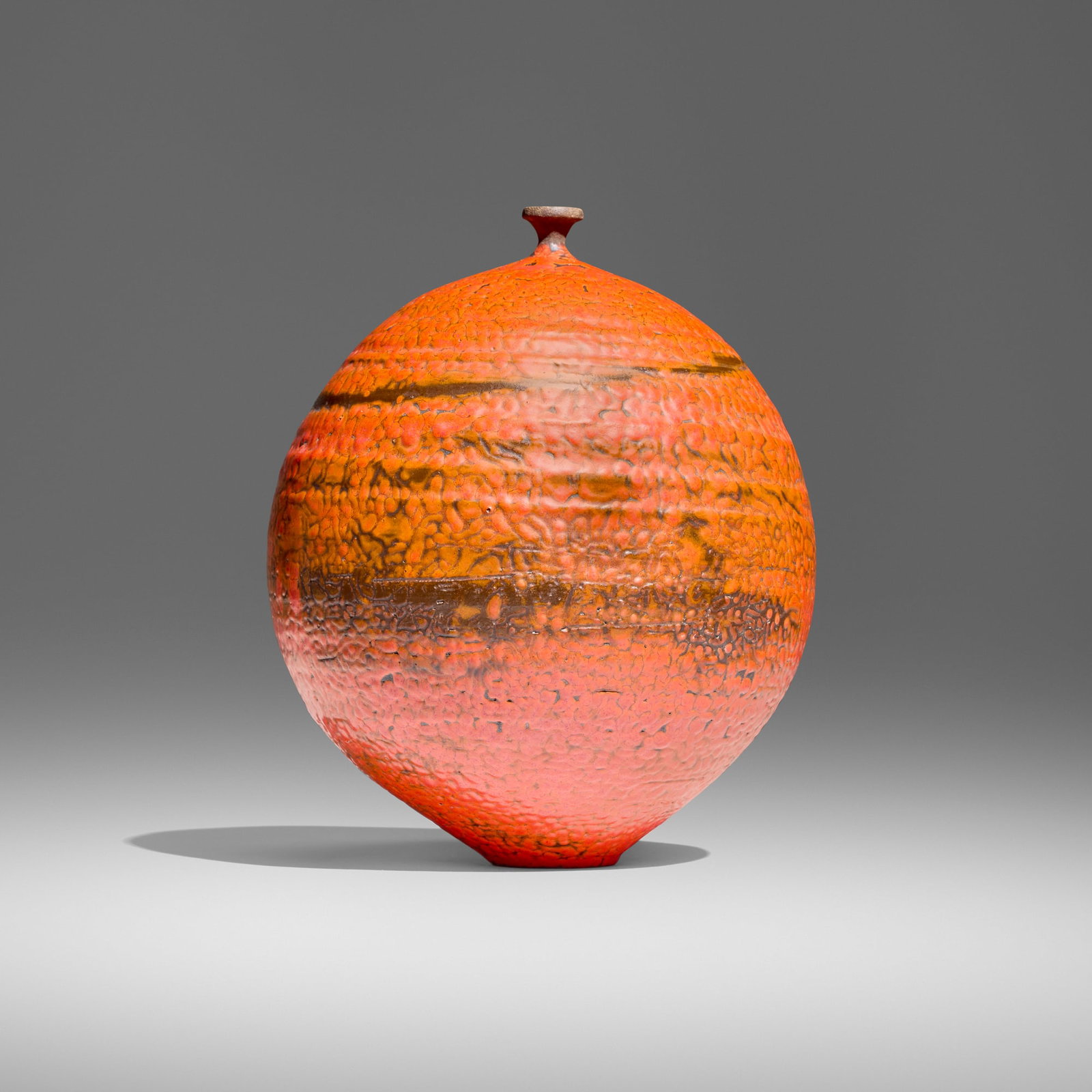 Doyle Lane, Large weed pot: Doyle Lane Large weed pot c. 1960-1978 glazed earthenware 9.375 h x 7.375 dia in (24 x 19 cm) Incised signature to underside 'Lane'. Provenance: Private Collection, Los Angeles This work