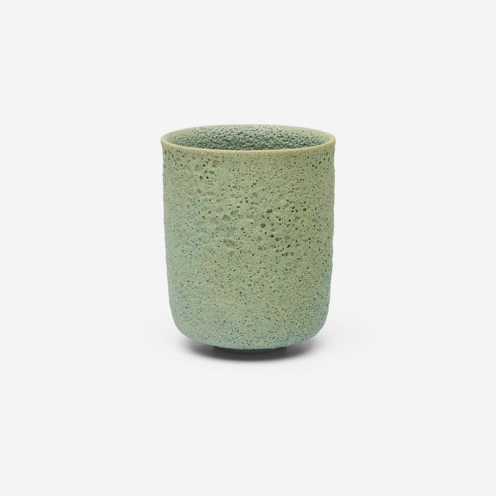 Gertrud and Otto Natzler, Vase: Gertrud and Otto Natzler Vase volcanic-glazed earthenware 4.875 h x 4 dia in (12 x 10 cm) Signed to underside 'Natzler'. This work will ship from Lambertville, New Jersey.