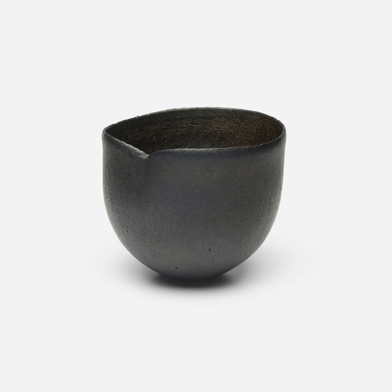 John Ward, Untitled (Small Pot): John Ward Untitled (Small Pot) c. 1990 glazed stoneware 4.5 h x 5.25 w x 5.625 d in (11 x 13 x 14 cm) Impressed artist's chop mark to underside 'JW'. Provenance: Co