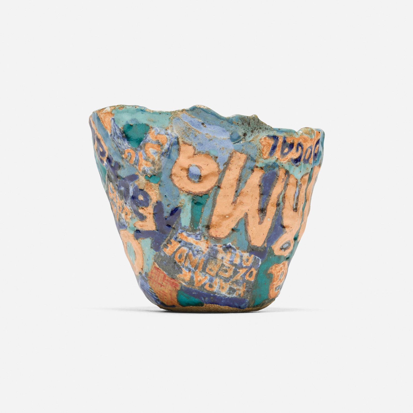 Magdalena Suarez Frimkess, Bowl: Magdalena Suarez Frimkess Bowl 2016 glazed earthenware 4.75 h x 4.85 w x 5.25 d in (12 x 12 x 13 cm) Signed and dated to underside 'Magdalena 5-2016'. Provenance: South Willard, Los Angeles
