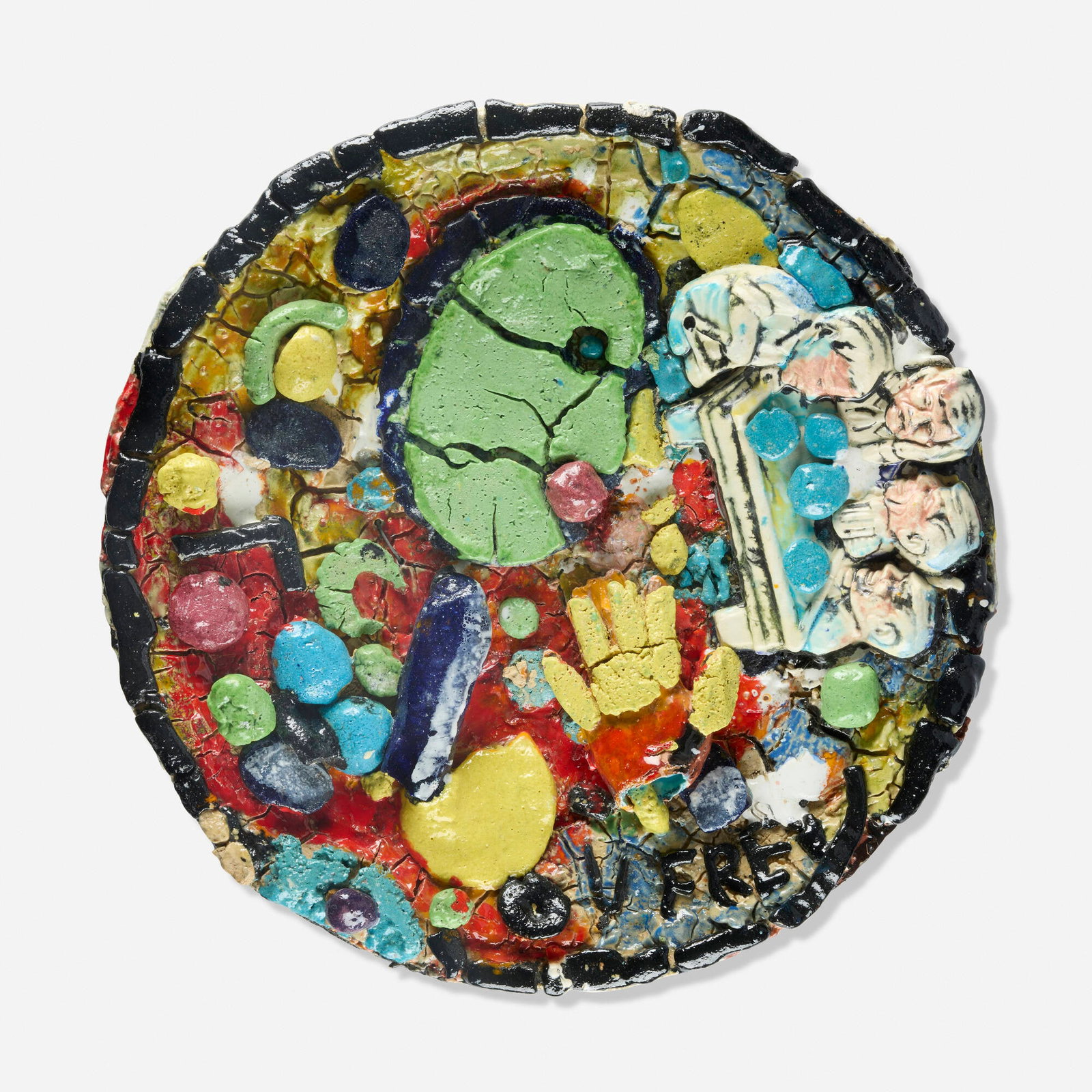 Viola Frey, Untitled Plate #11 (1 of 4)