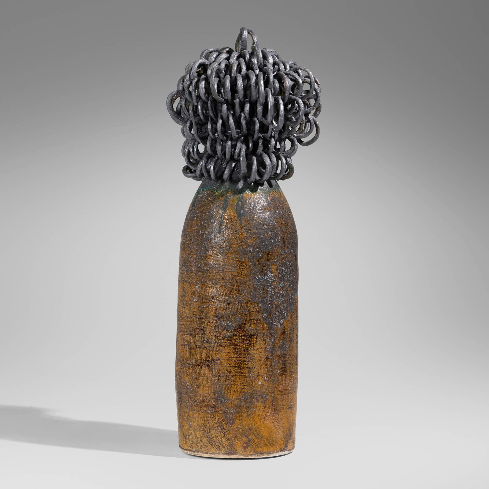 Zizipho Poswa, Magodi - Zoleka: Zizipho Poswa Magodi - Zoleka 2019 glazed stoneware 46 h x 14 w x 13 d in (117 x 36 x 33 cm) A monumental form. Incised signature and date to underside 'Z.P - Imiso 2019'. Provenance: