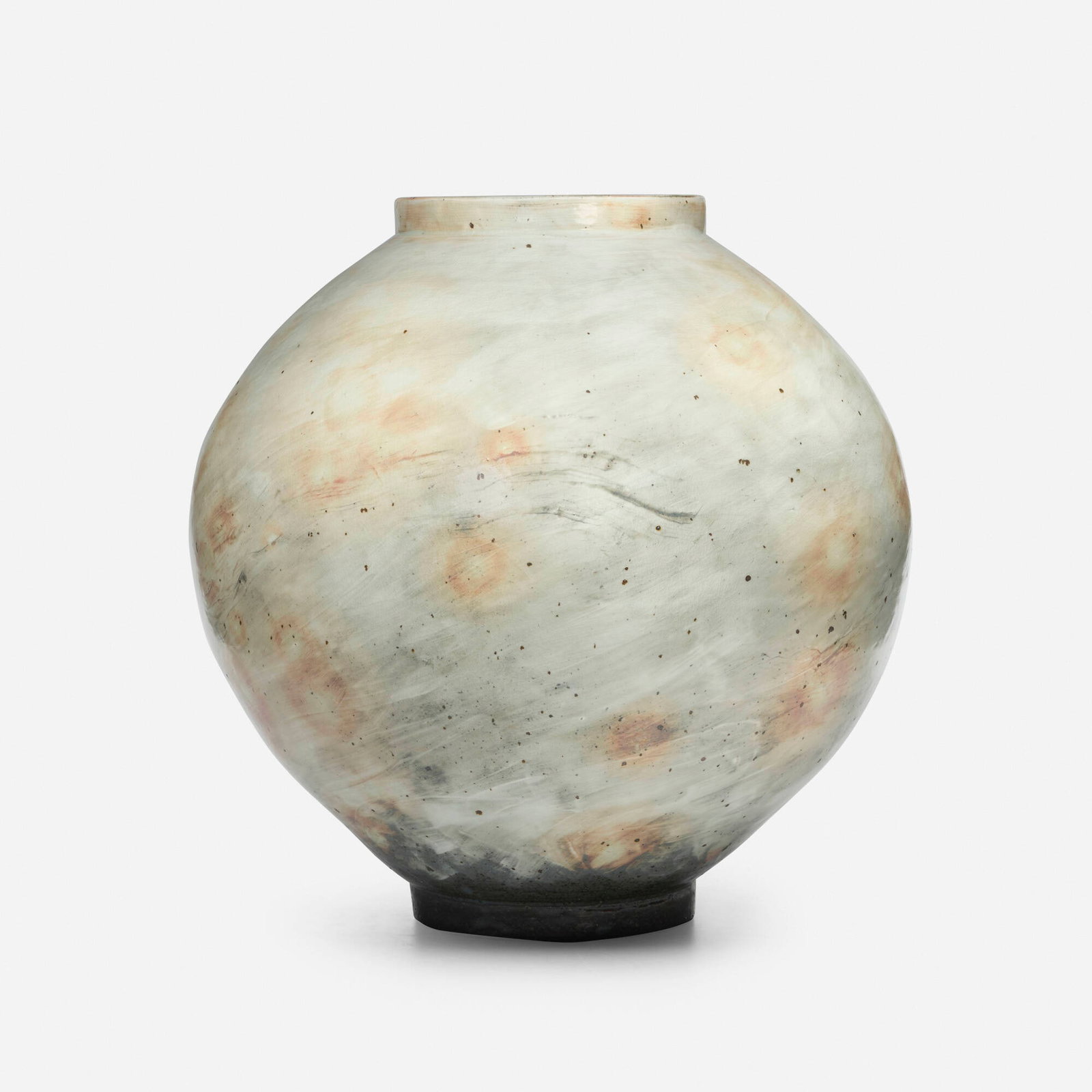 Lee Kang-hyo, Moon Jar: Lee Kang-hyo Moon Jar 2015 glazed stoneware 18.75 h x 18.5 dia in (48 x 47 cm) Incised signature and date to underside '2015'. This work will ship from Lambertvill