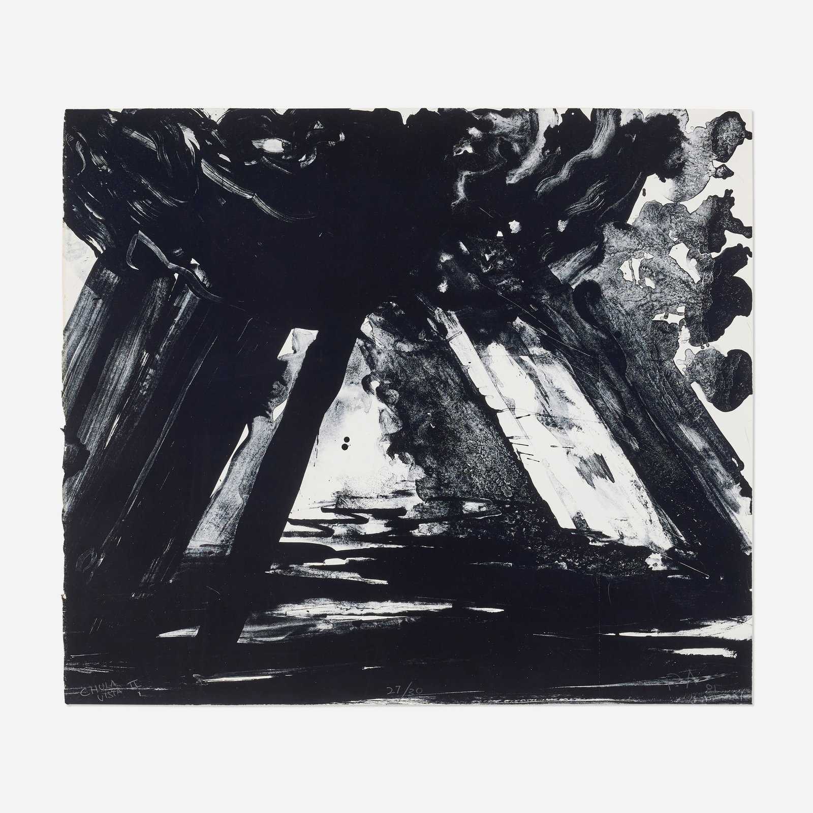 Peter Alexander, Chula Vista II: Peter Alexander Chula Vista II 1981 lithograph 30.25 h x 35 w in (77 x 89 cm) Signed, titled, dated, and numbered to lower edge 'Chula Vista II 27/30 P.A. 81' with publisher's