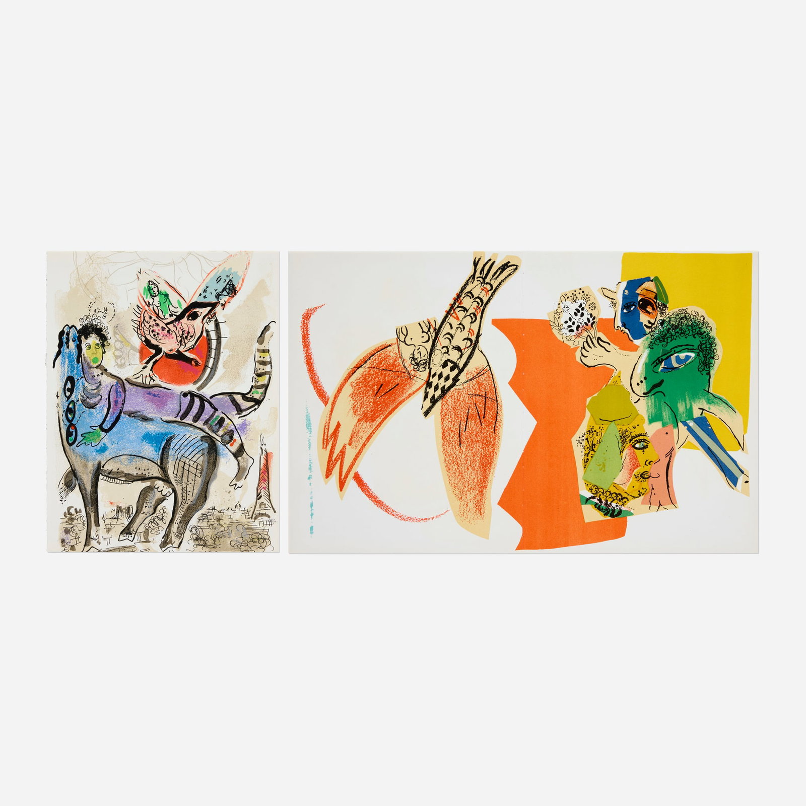 Marc Chagall, Two works for XXe Siecle (1 of 1)