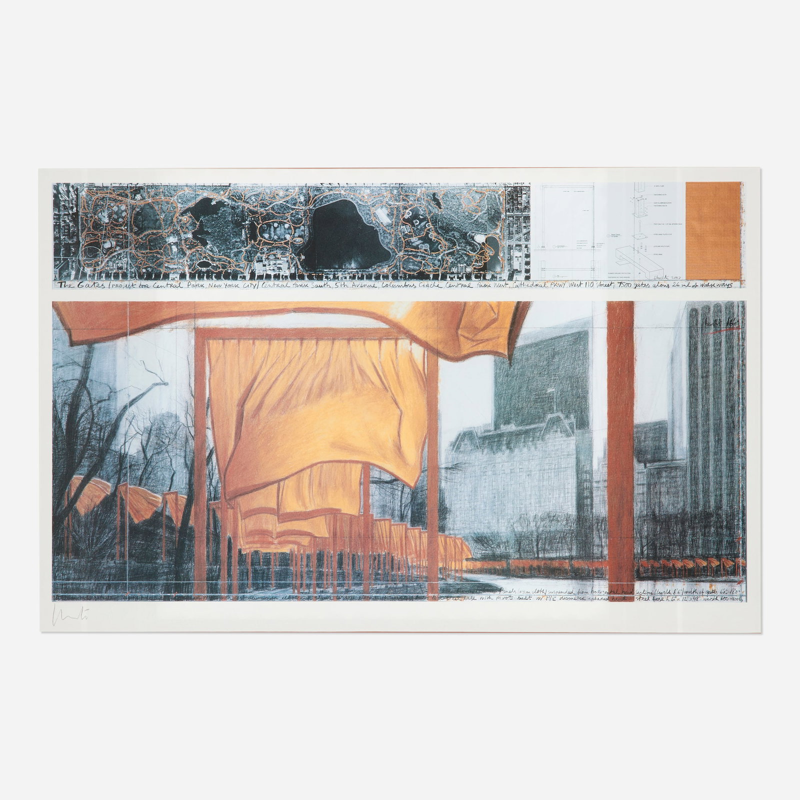 Christo, The Gates Project for Central Park, New York (1 of 3)