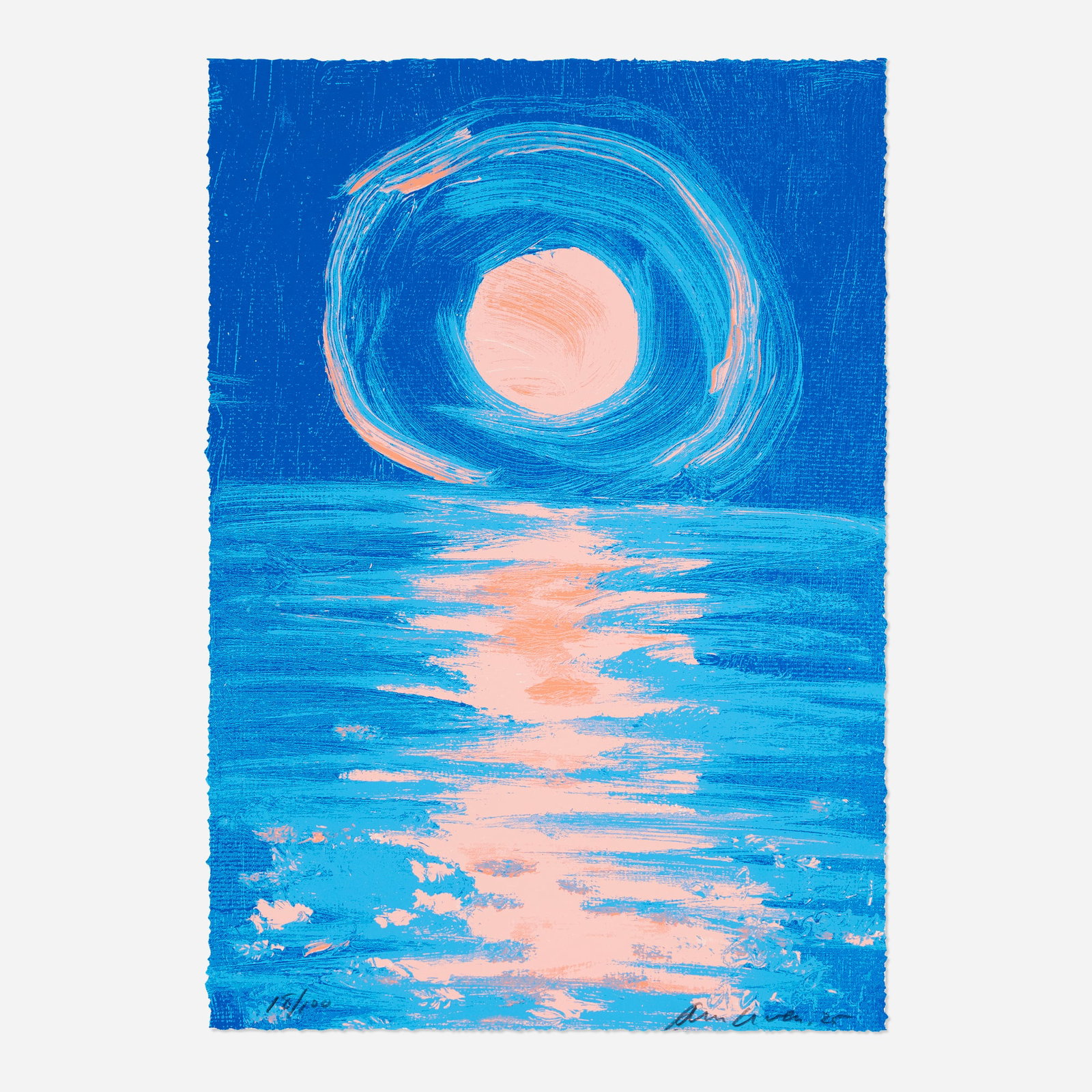 Ann Craven, Moon (July Quiet): Ann Craven Moon (July Quiet) 2025 screenprint in colors 20 h x 14 w in (51 x 36 cm) Signed, dated, and numbered to lower edge '18/100 Ann Craven 25'. This work is number 18 from the edition