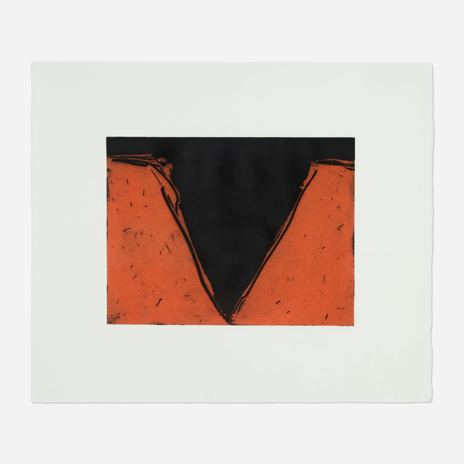 Cris Gianakos, Untitled: Cris Gianakos Untitled aquatint and relief print in colors image: 10.5 h x 13.75 w in (27 x 35 cm) sheet: 19 h x 22.5 w in (48 x 57 cm) Signed, numbered and inscribed to lower edge 'AP to Bo