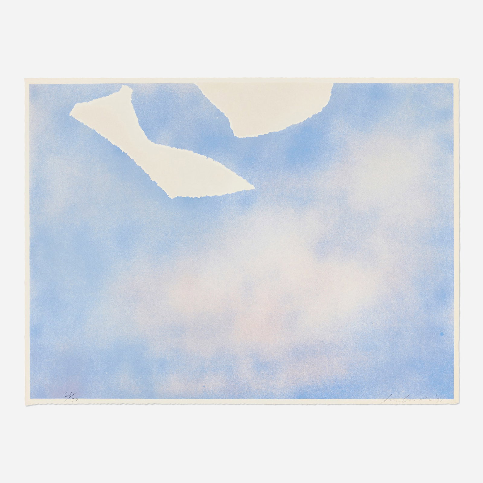 Joe Goode, Untitled (White Paper Clouds) (1 of 2)