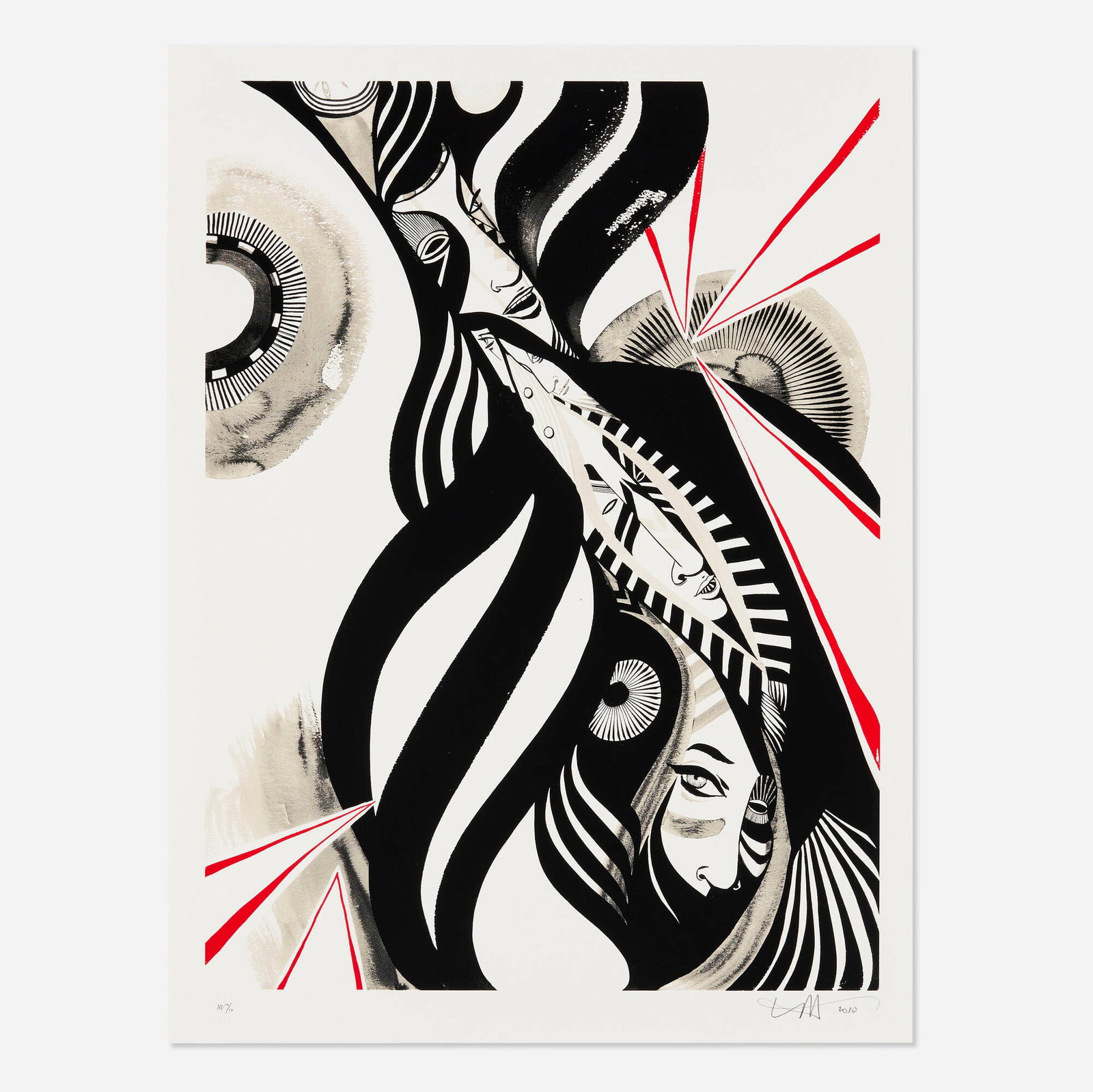 Lucy McLauchlan, From Every Angle: Lucy McLauchlan From Every Angle 2010 screenprint in colors on Coventry cotton rag image: 22 h x 16.25 w in (56 x 41 cm) sheet: 24 h x 18 w in (61 x 46 cm) Signed, dated and numbered to lower edge