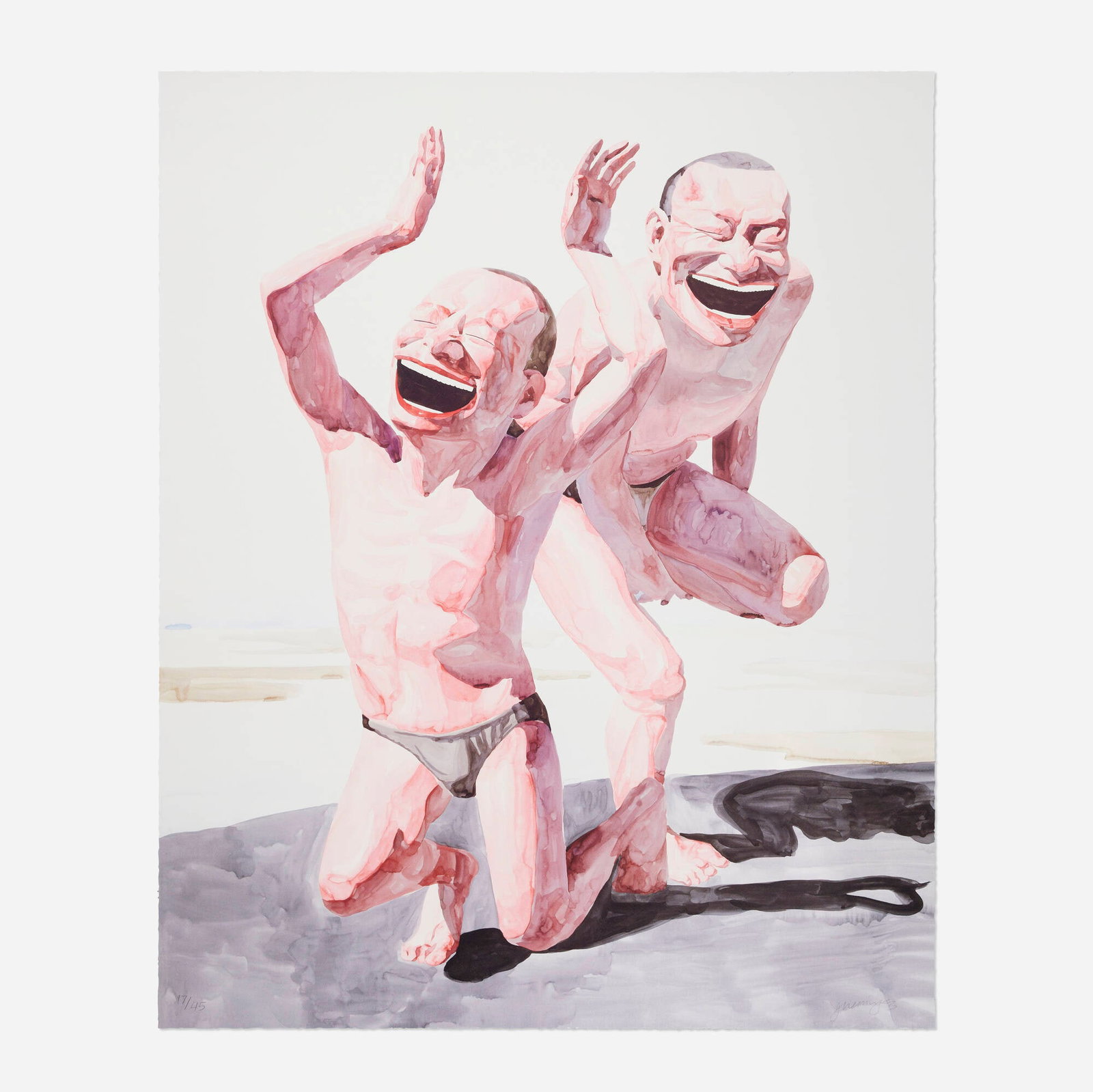 Yue Minjun, Untitled (Smile-ism No. 20) (1 of 2)