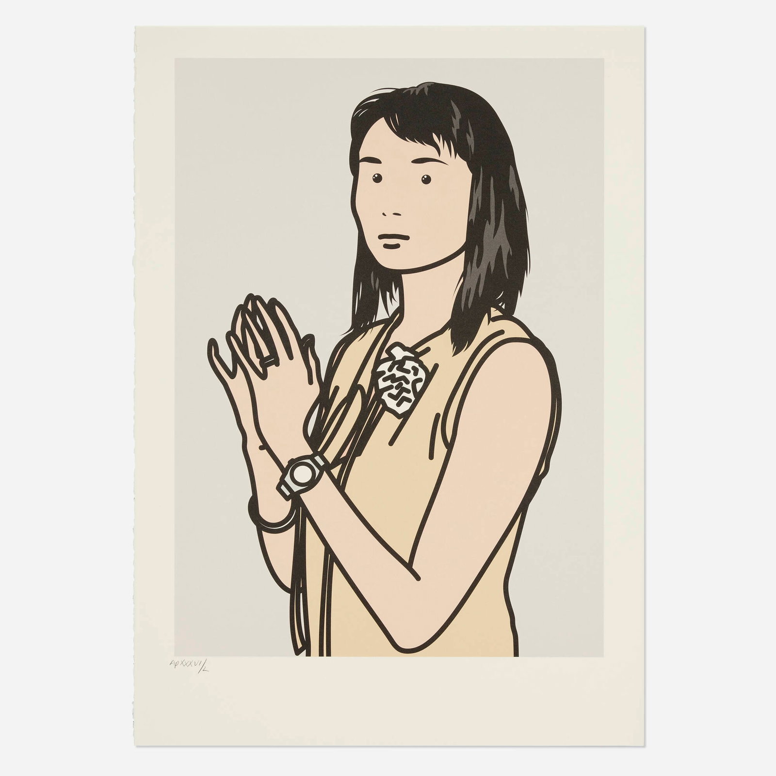 Julian Opie, Hijri with Hands Together (1 of 2)